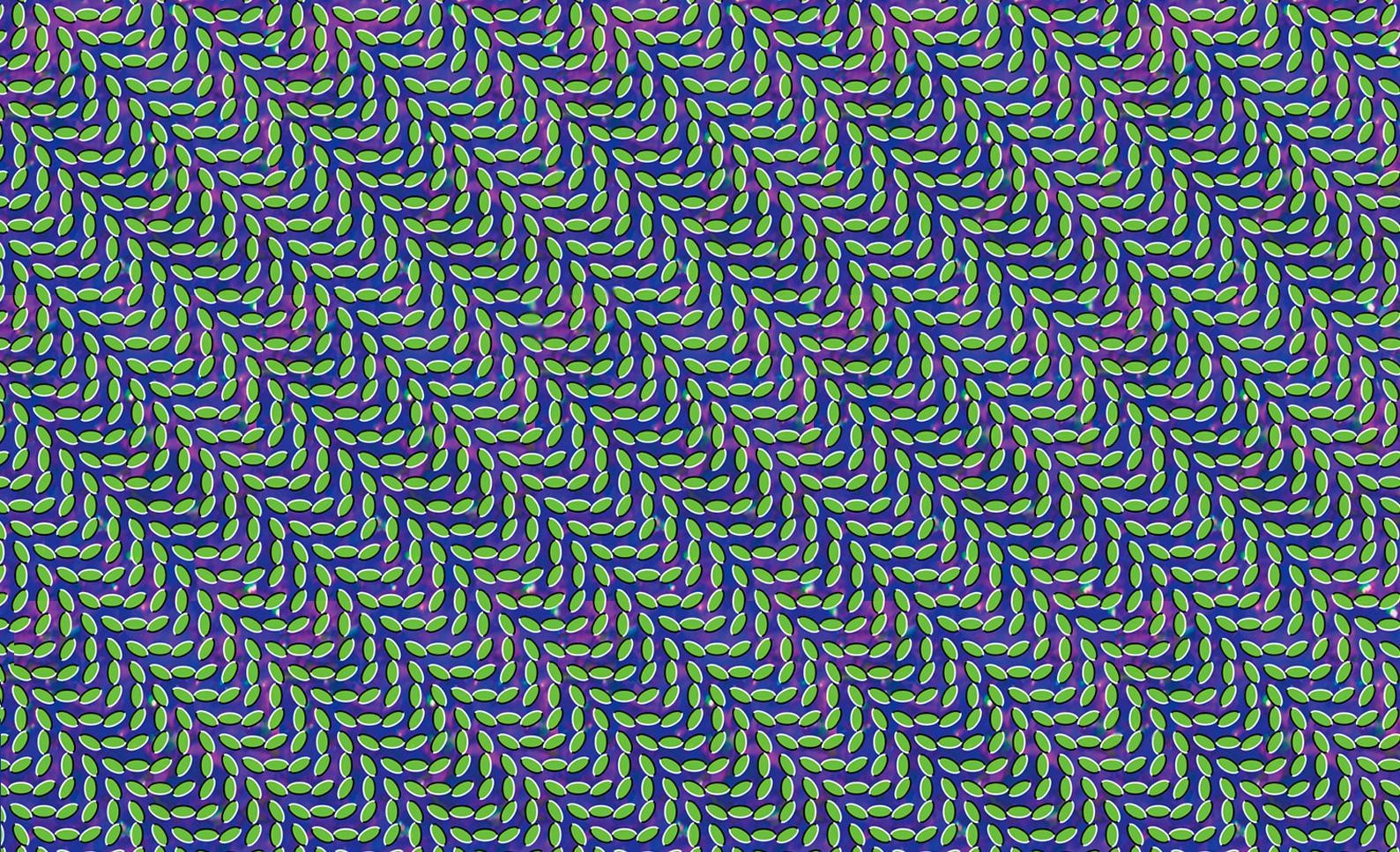 General 1588x967 optical illusion pattern abstract leaves Merriweather Post Pavilion green digital art