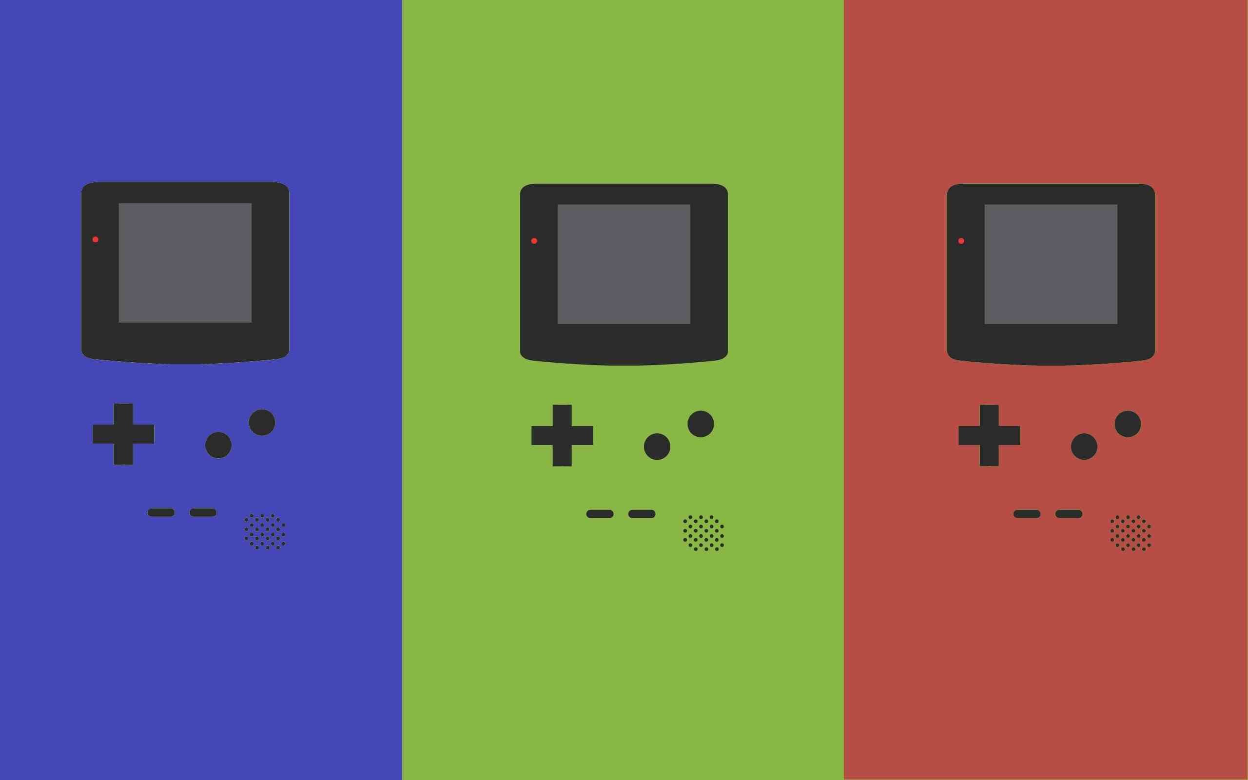 General 2560x1600 GameBoy collage colorful Nintendo retro games video games minimalism video game art panels