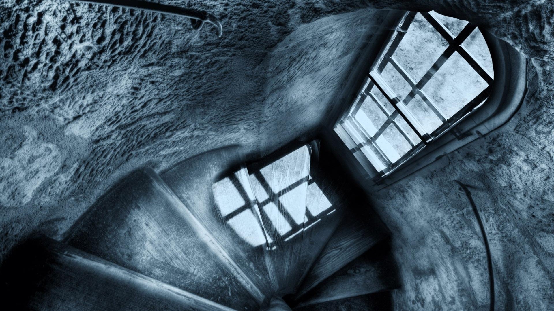 General 1920x1080 architecture building HDR window stairs shadow indoors monochrome