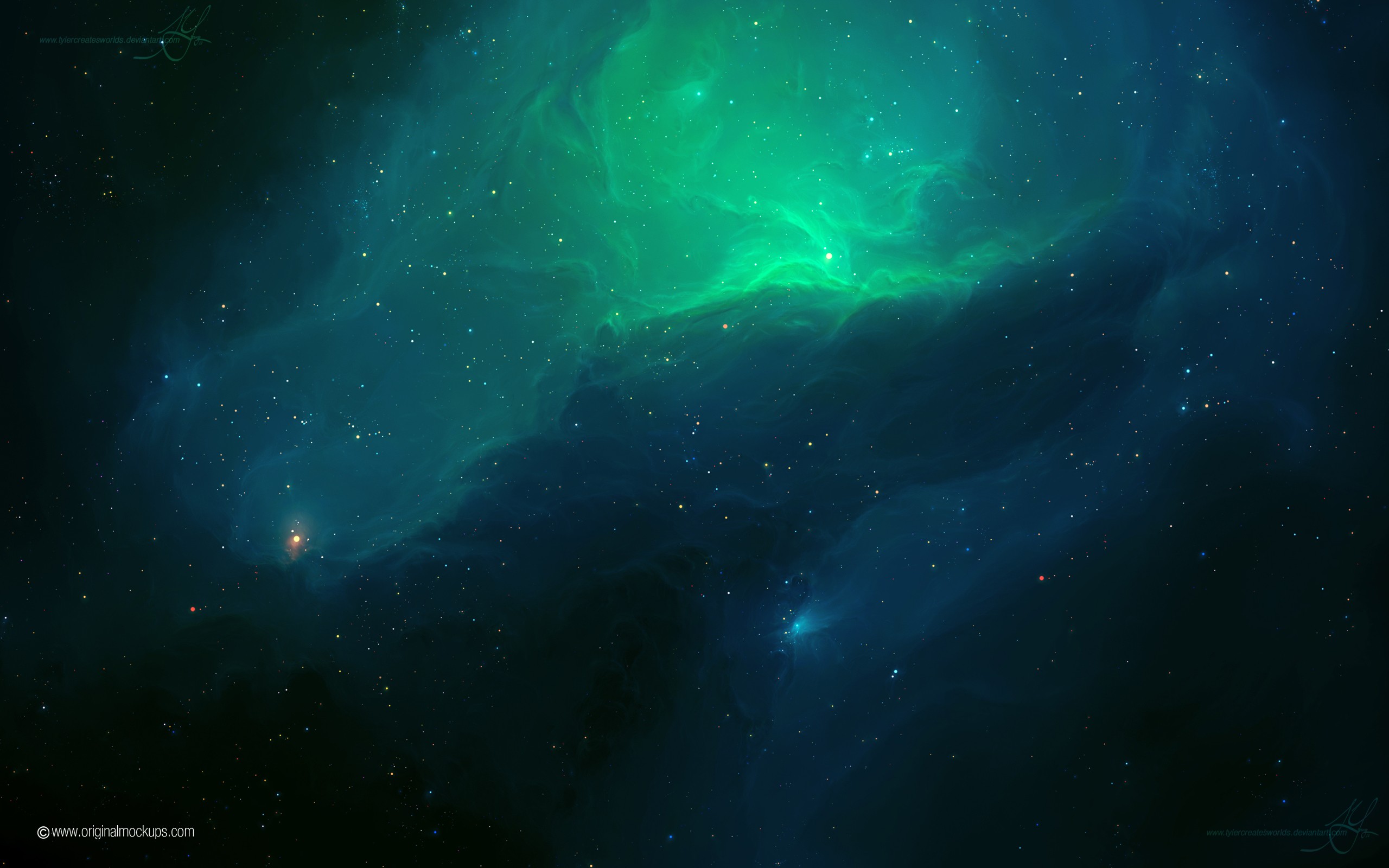 General 2560x1600 space space art nebula TylerCreatesWorlds digital art