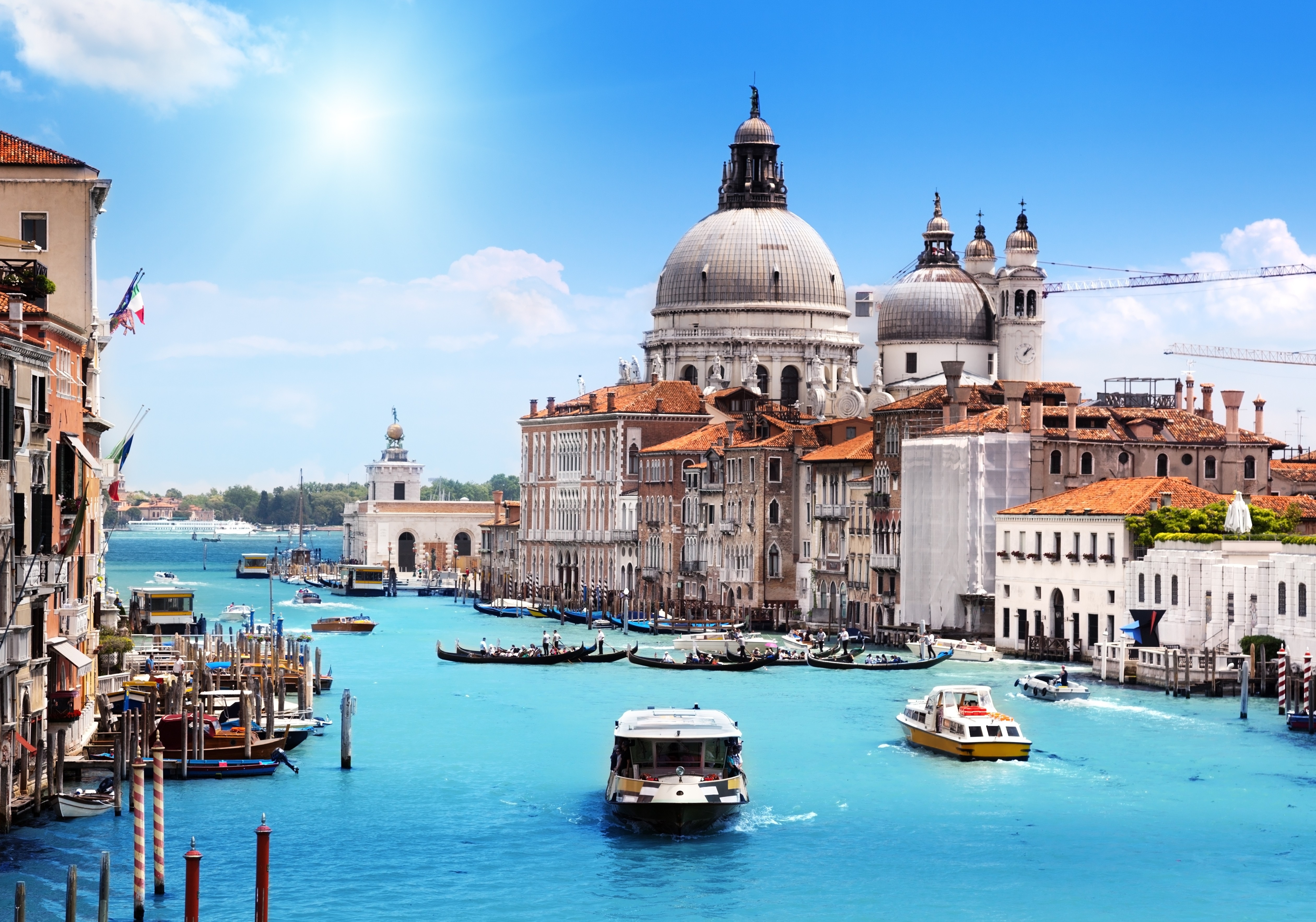General 5040x3530 Venice Italy city canal building landscape boat house water Grand Canal vehicle cityscape