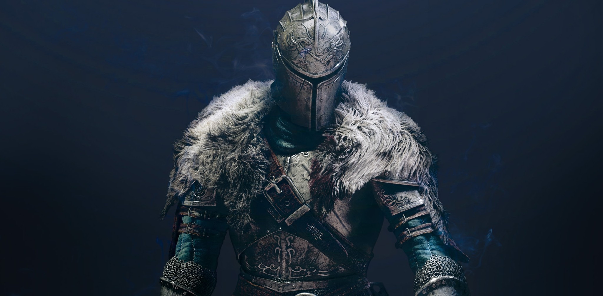 General 2048x1007 knight fantasy art simple background video games Dark Souls II Dark Souls video game art armor