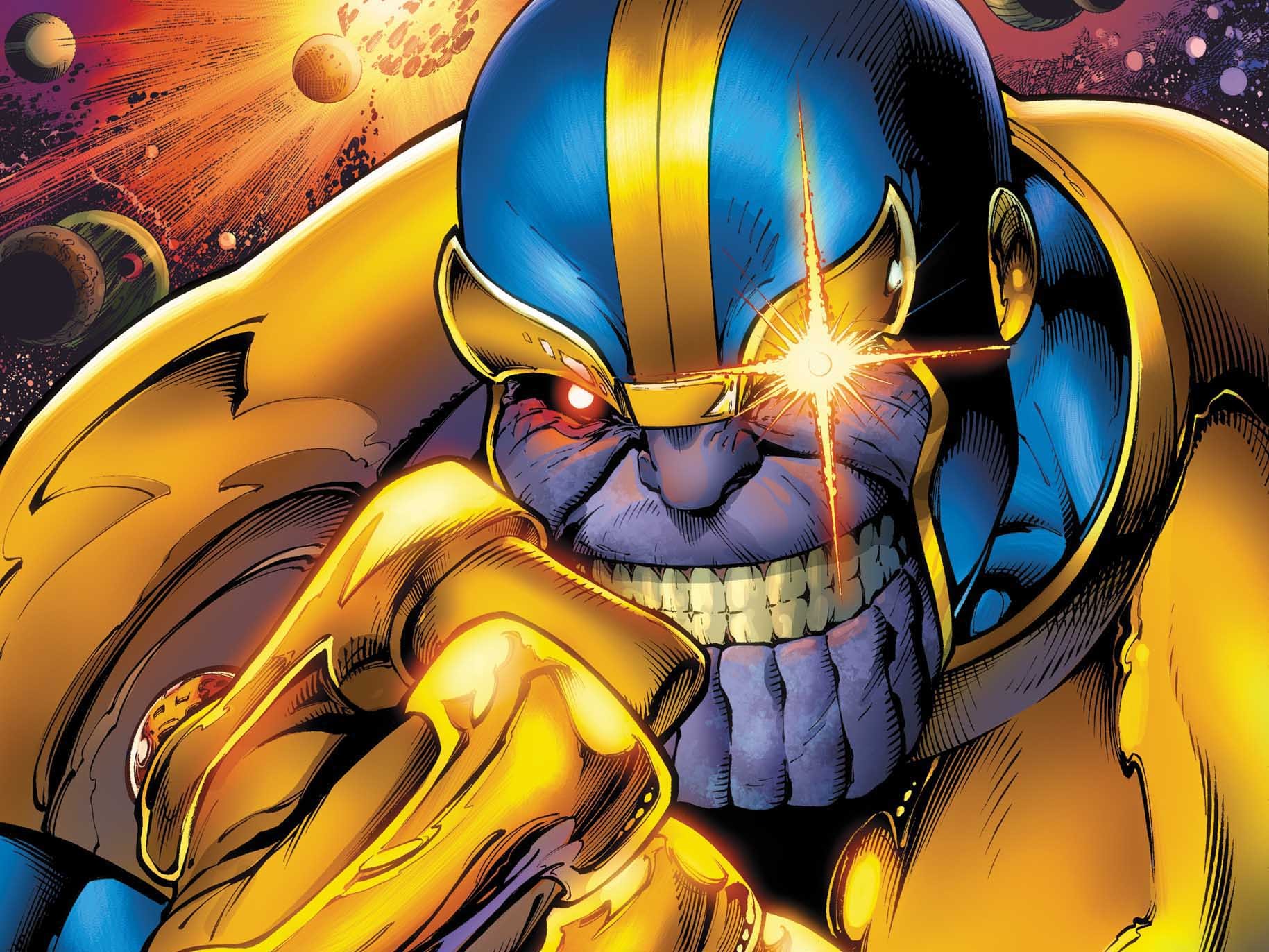 General 1829x1372 Thanos Marvel Comics comics glowing eyes villains