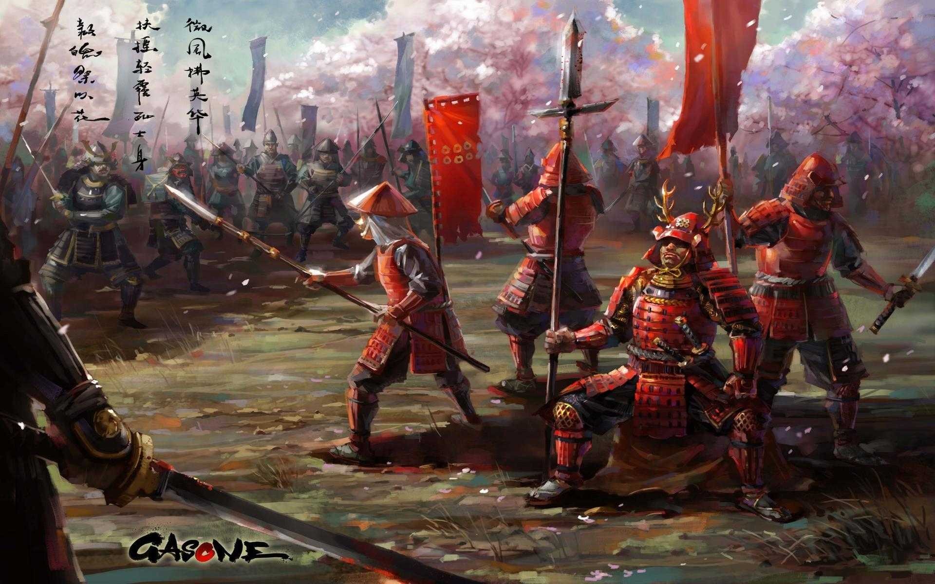 General 1920x1200 fantasy art samurai Asia artwork digital art