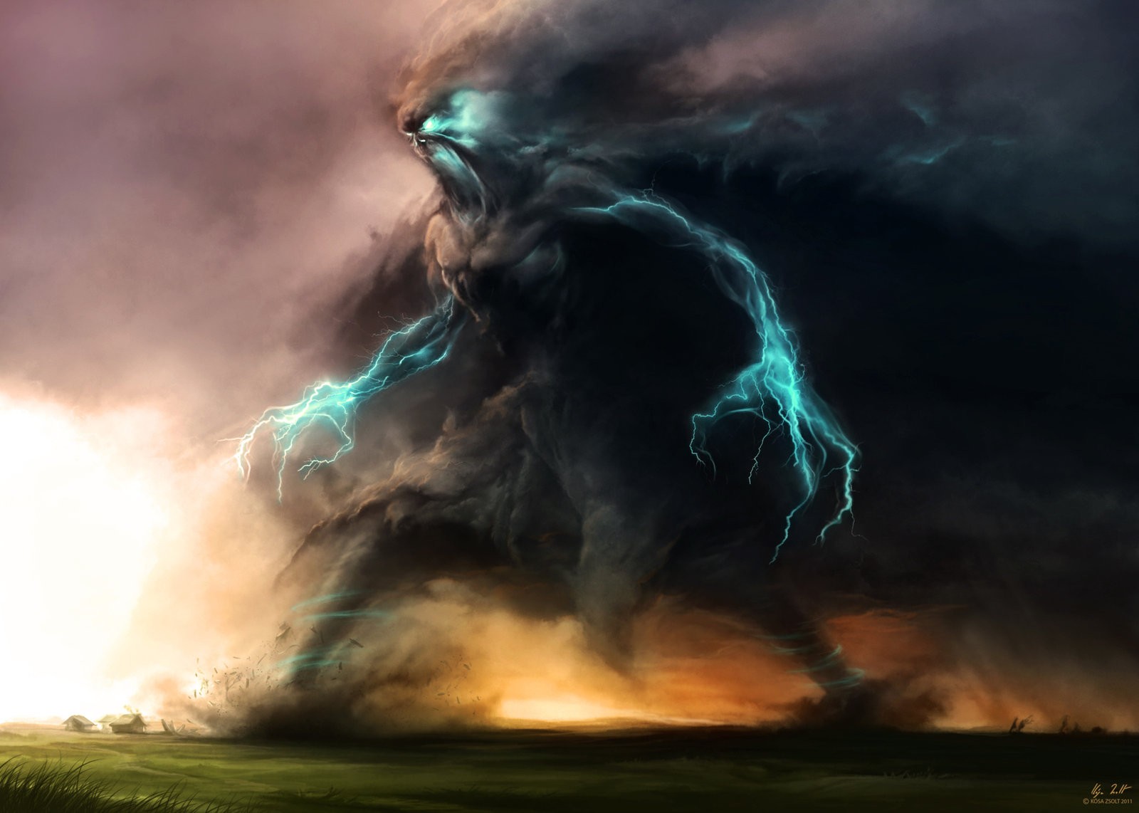 General 1600x1142 storm thunderbolt fantasy art creature artwork cyan