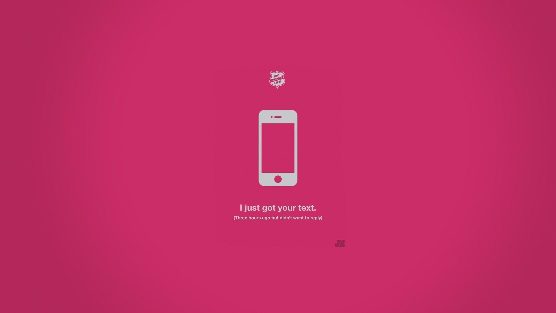 General 1920x1080 humor simple background pink background minimalism digital art smartphone