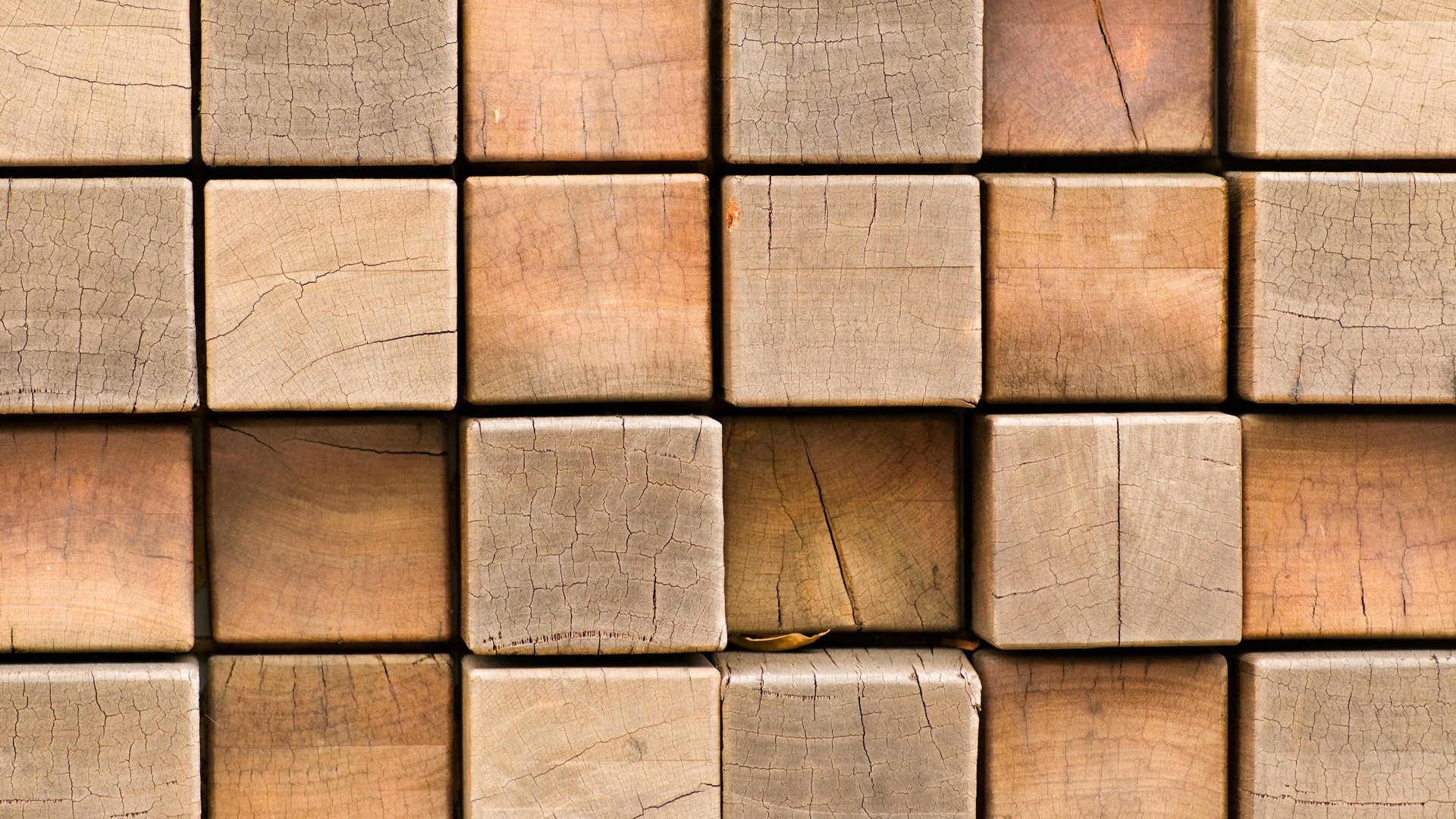 General 1920x1080 wood cube collections minimalism beige 3D Blocks texture wooden surface