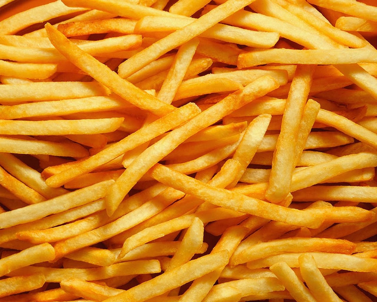 General 1280x1024 food fries macro yellow potatoes