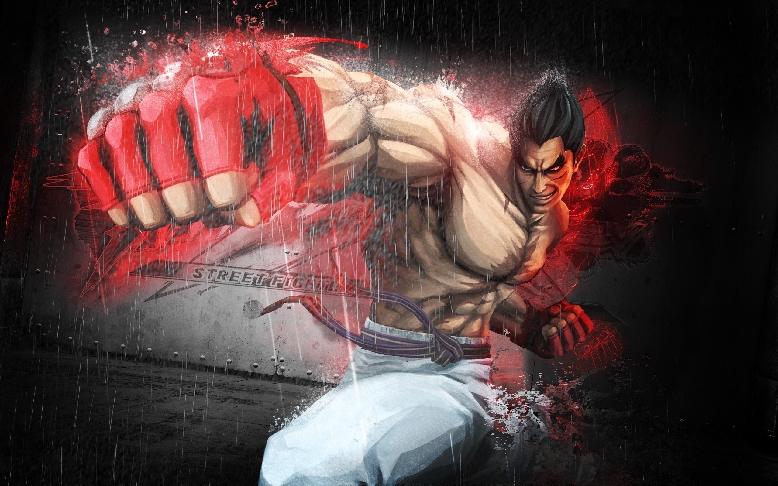 General 2560x1600 Kazuya Mishima Tekken muscular fist video game art video game men video game warriors video games
