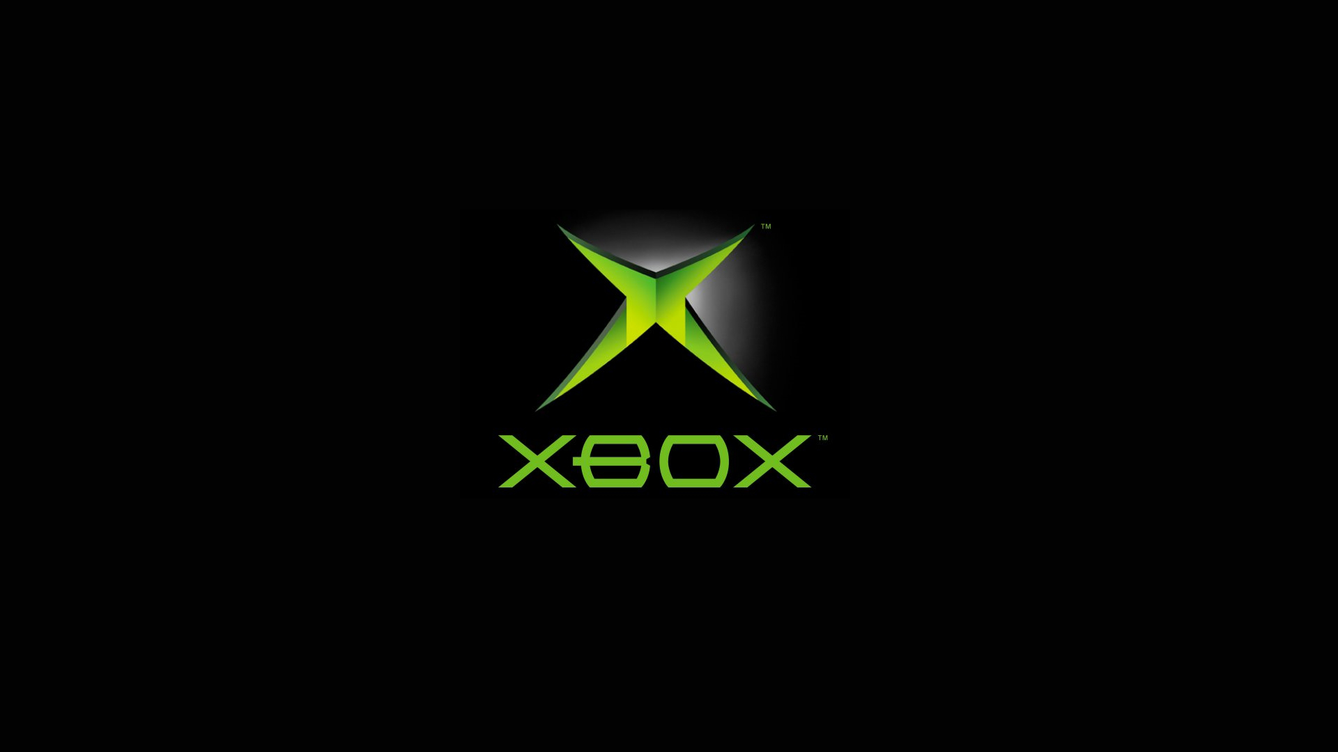 General 1920x1080 Xbox black background video games logo Microsoft nostalgia green consoles