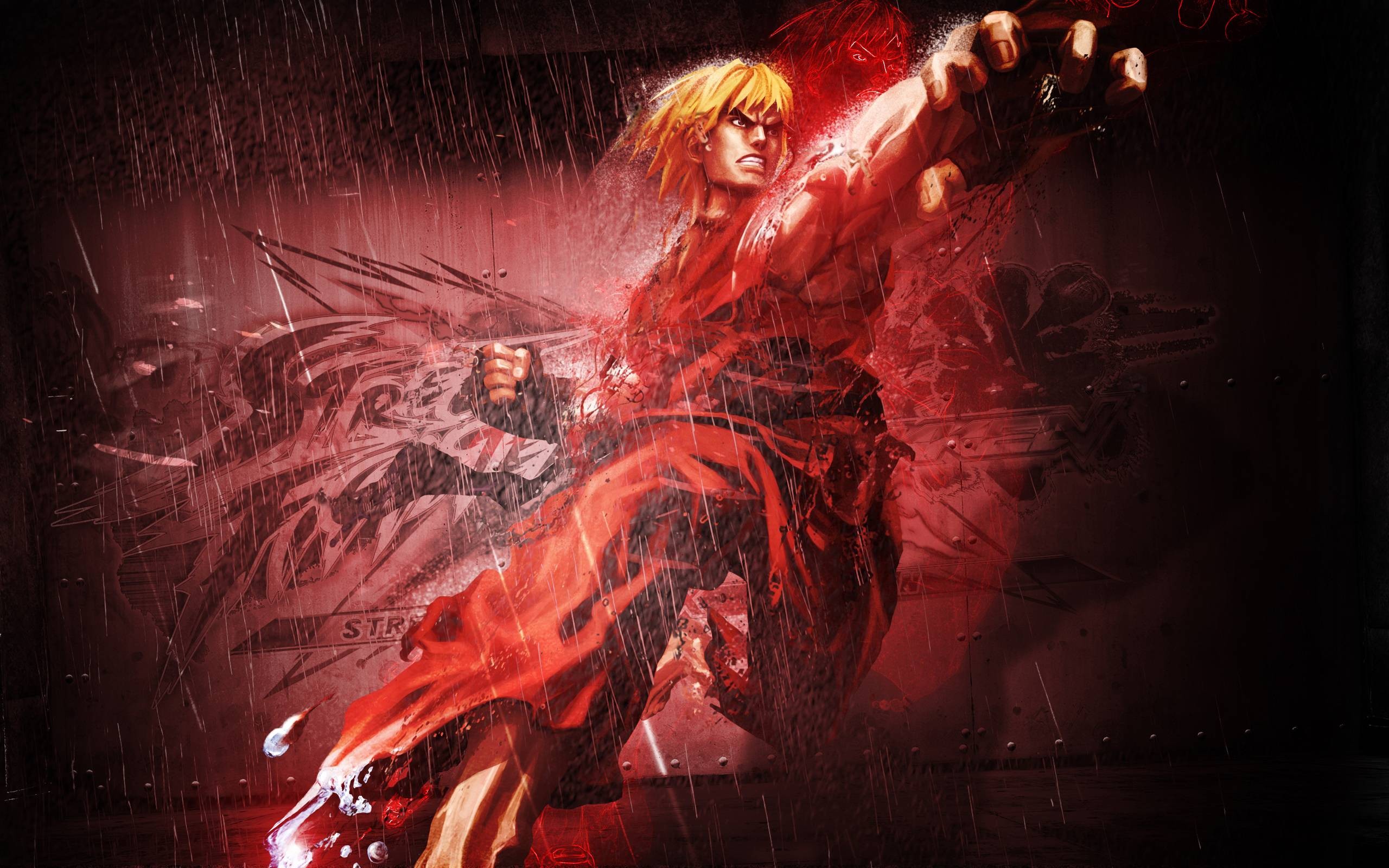 Anime 2560x1600 Street Fighter Ken Masters video games video game warriors video game men men