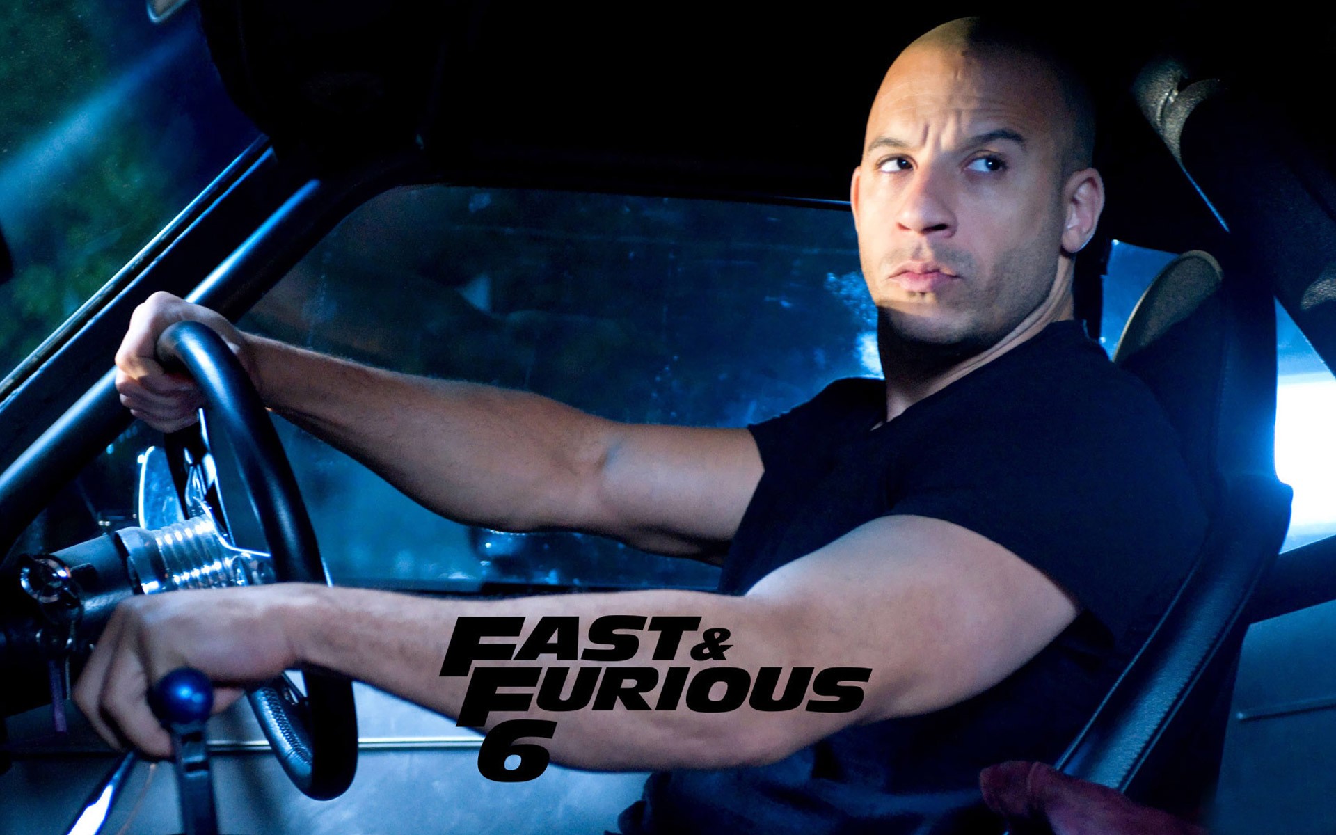 People 1920x1200 Vin Diesel movies car men vehicle steering wheel actor bald Fast & Furious 6