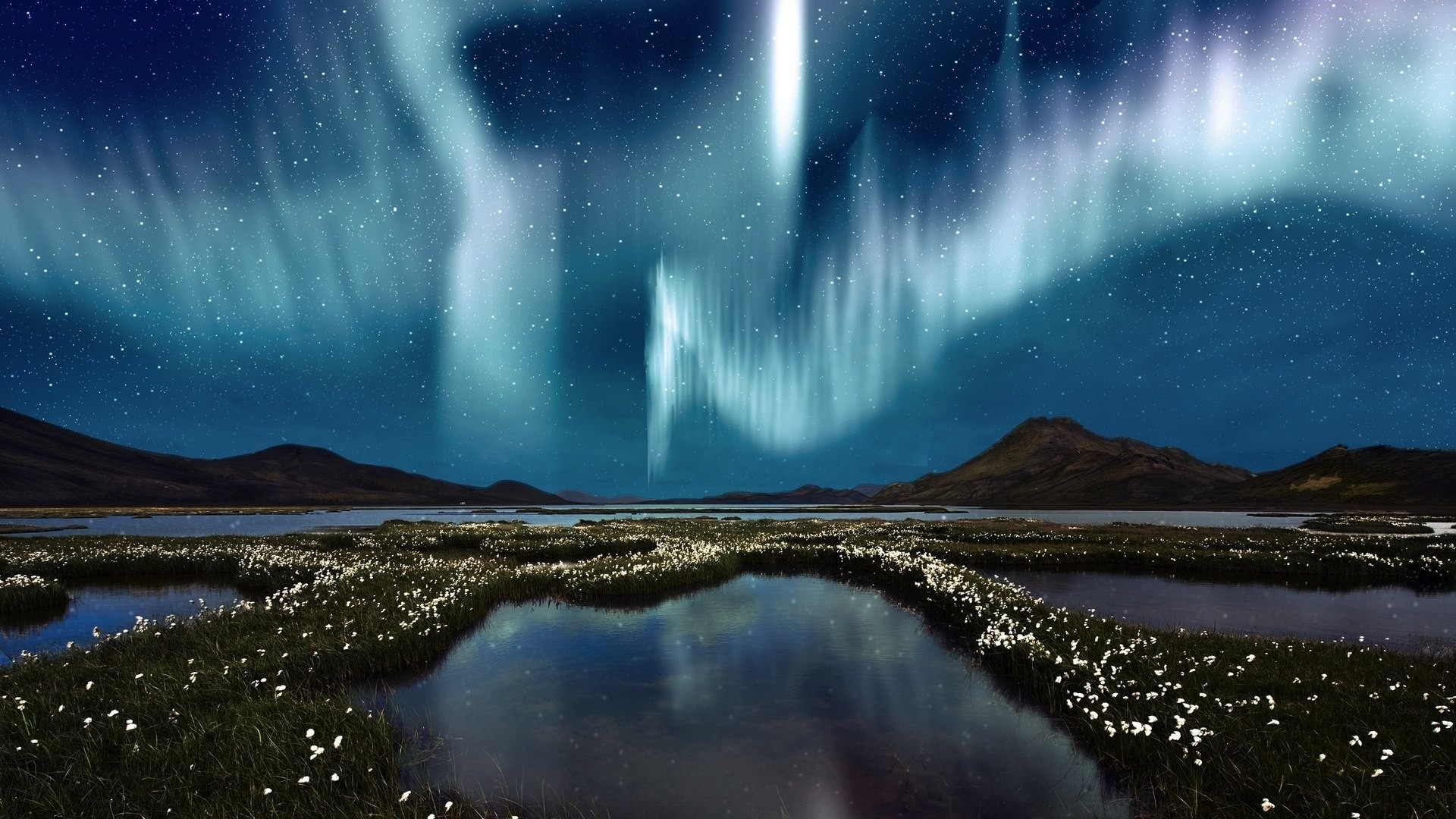 General 1920x1080 aurorae sky nature landscape nordic landscapes