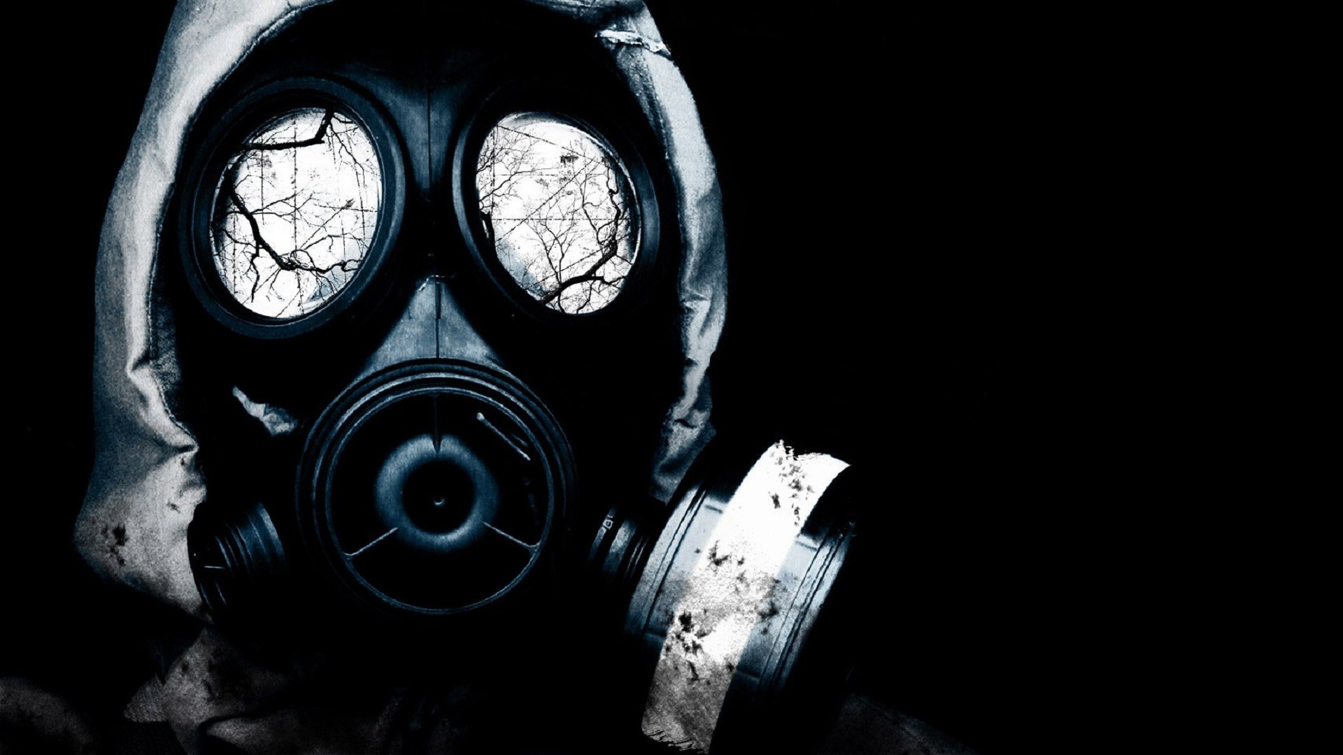 General 1920x1080 mask reflection branch gas masks apocalyptic