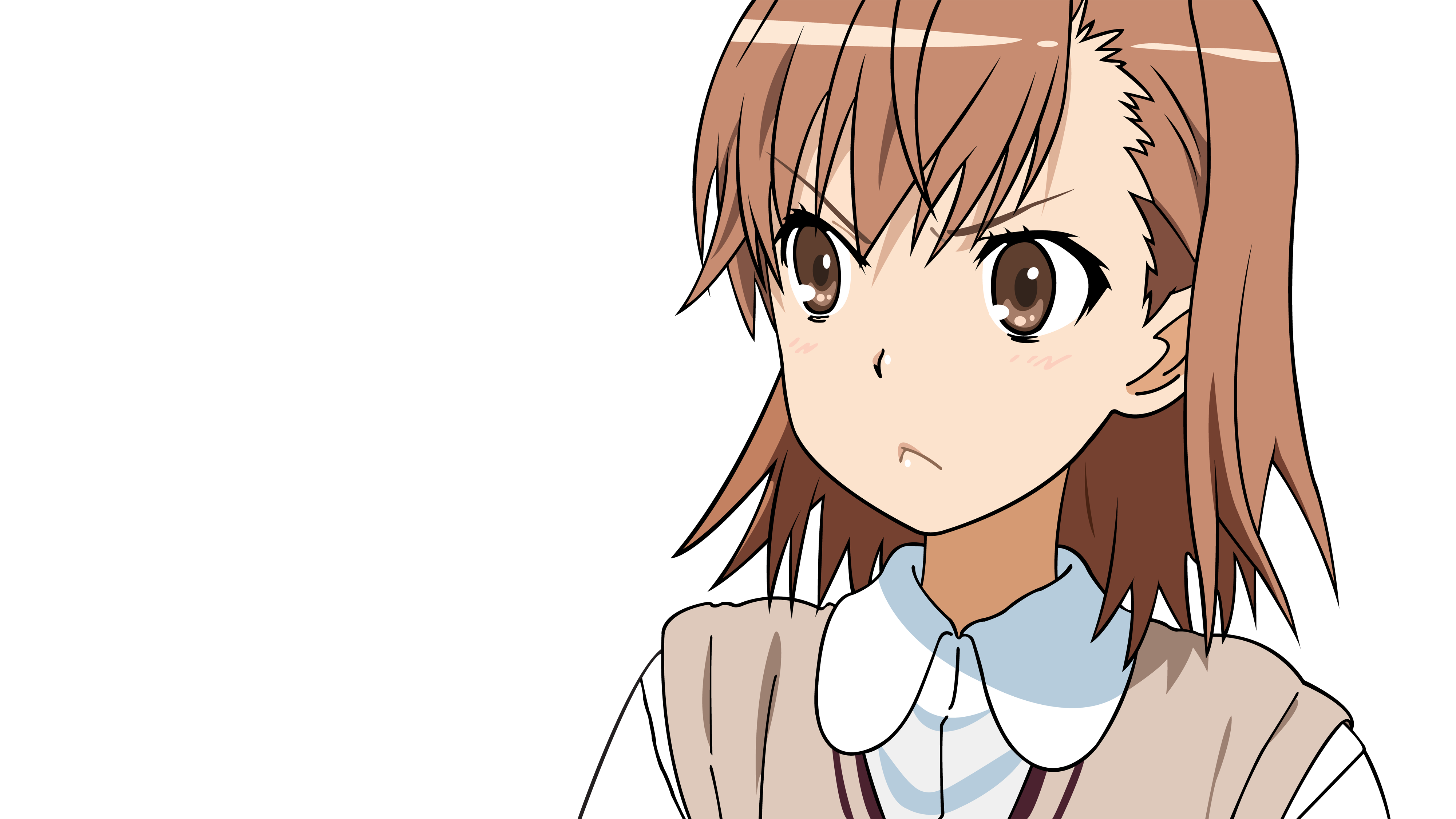 Anime 4000x2250 Misaka Mikoto anime girls anime angry brown eyes