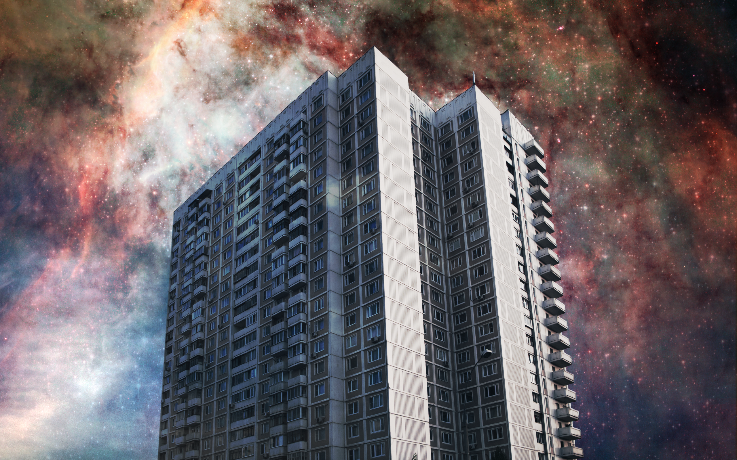General 2560x1600 building space cityscape nebula sky