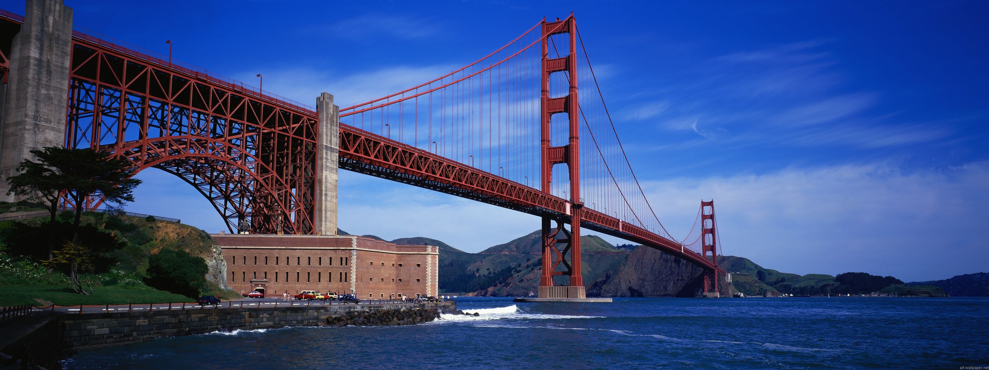 General 3200x1200 bridge Golden Gate Bridge USA suspension bridge