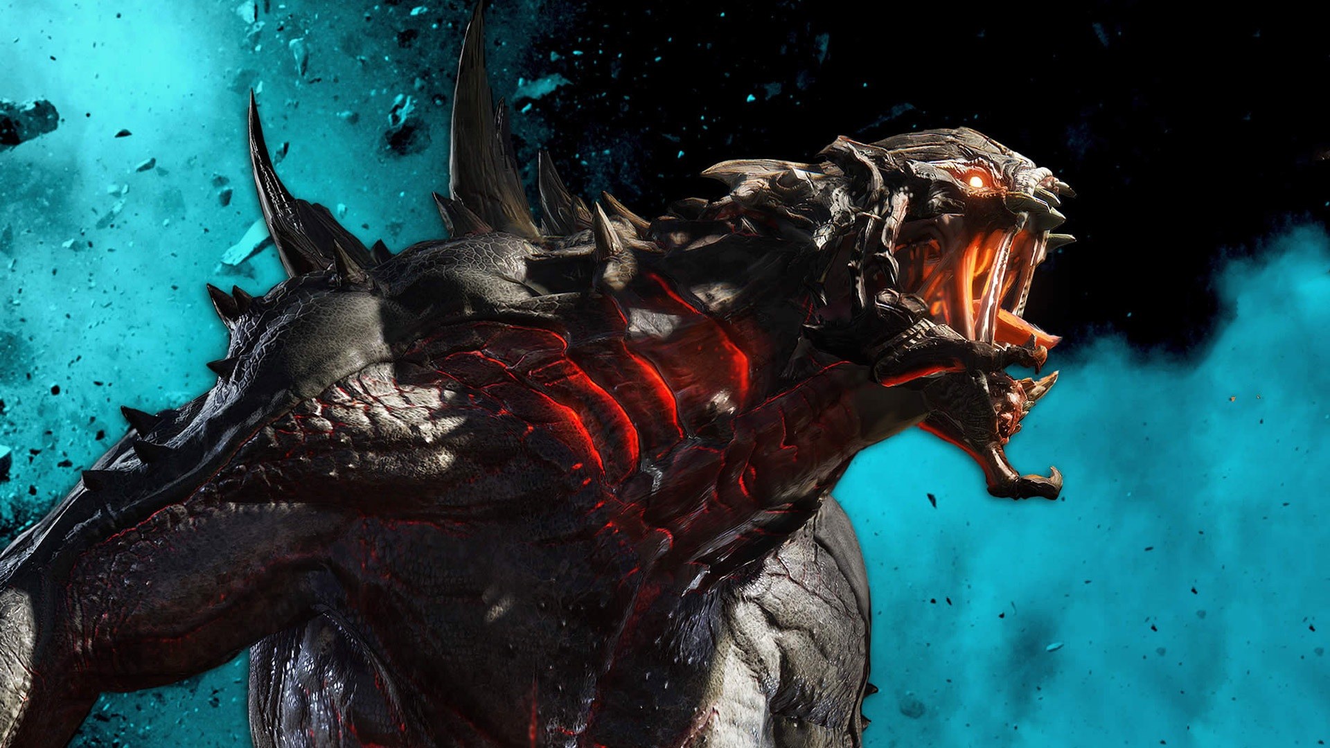 General 1920x1080 Evolve video games PlayStation 4 Xbox One cyan creature video game art