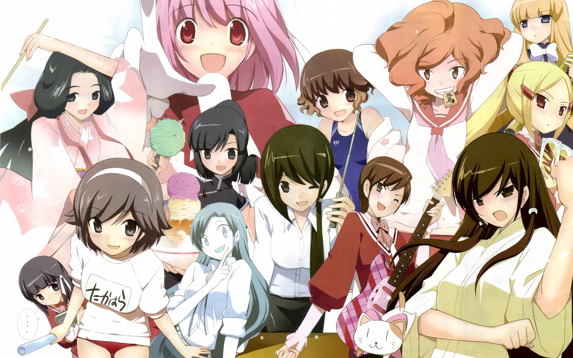 Anime 1920x1200 The World God Only Knows anime anime girls group of women