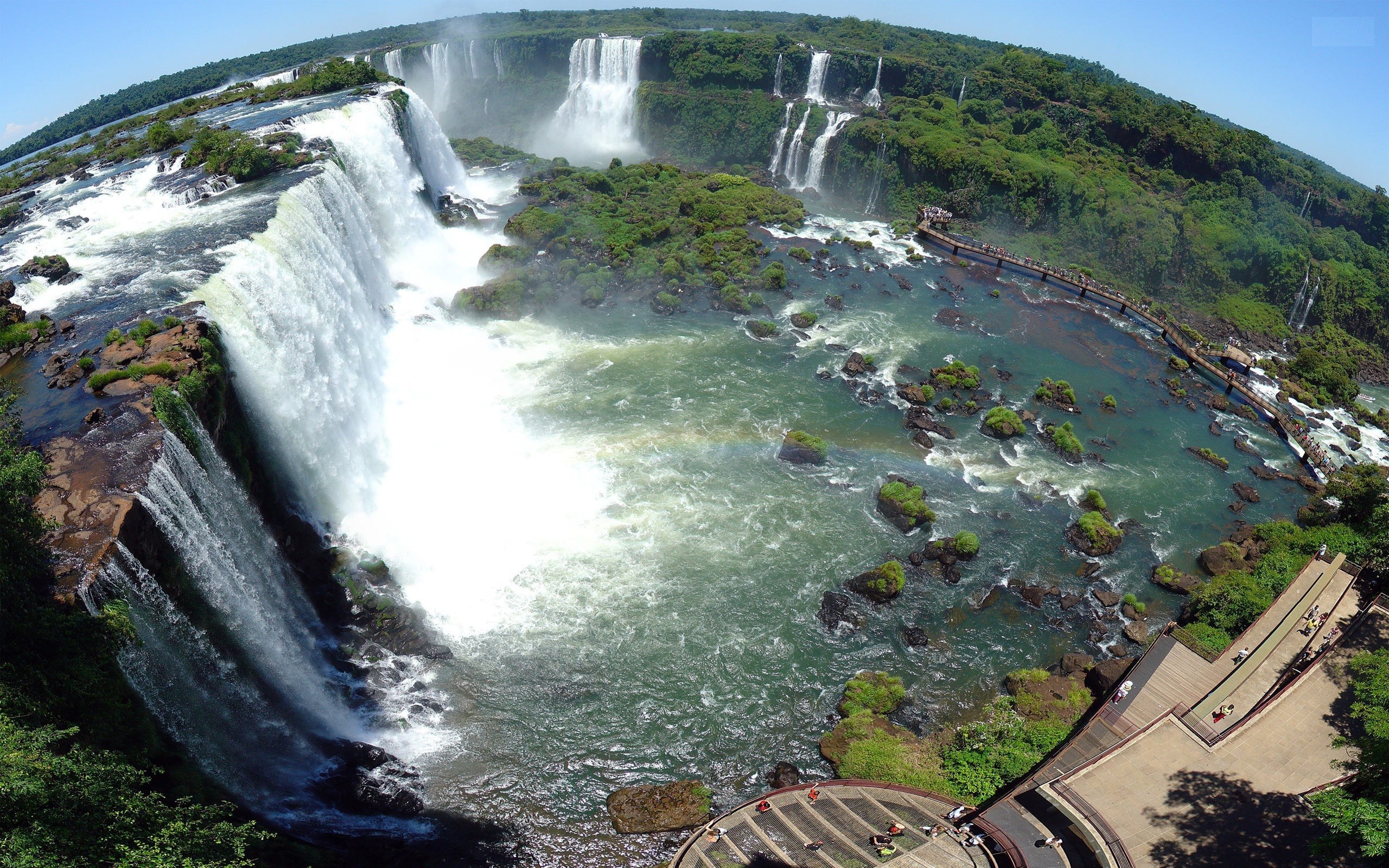 General 2560x1600 nature waterfall Iguazú Waterfalls water outdoors Brazil