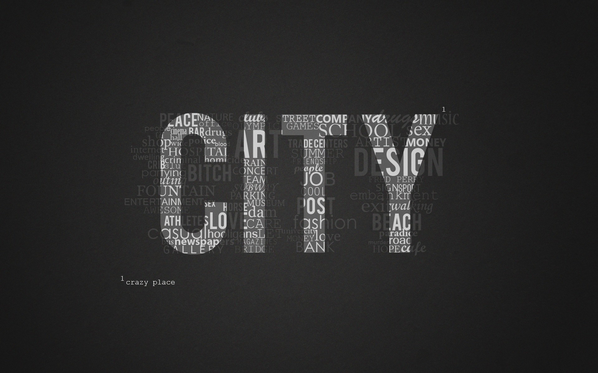 General 1920x1200 minimalism city typography