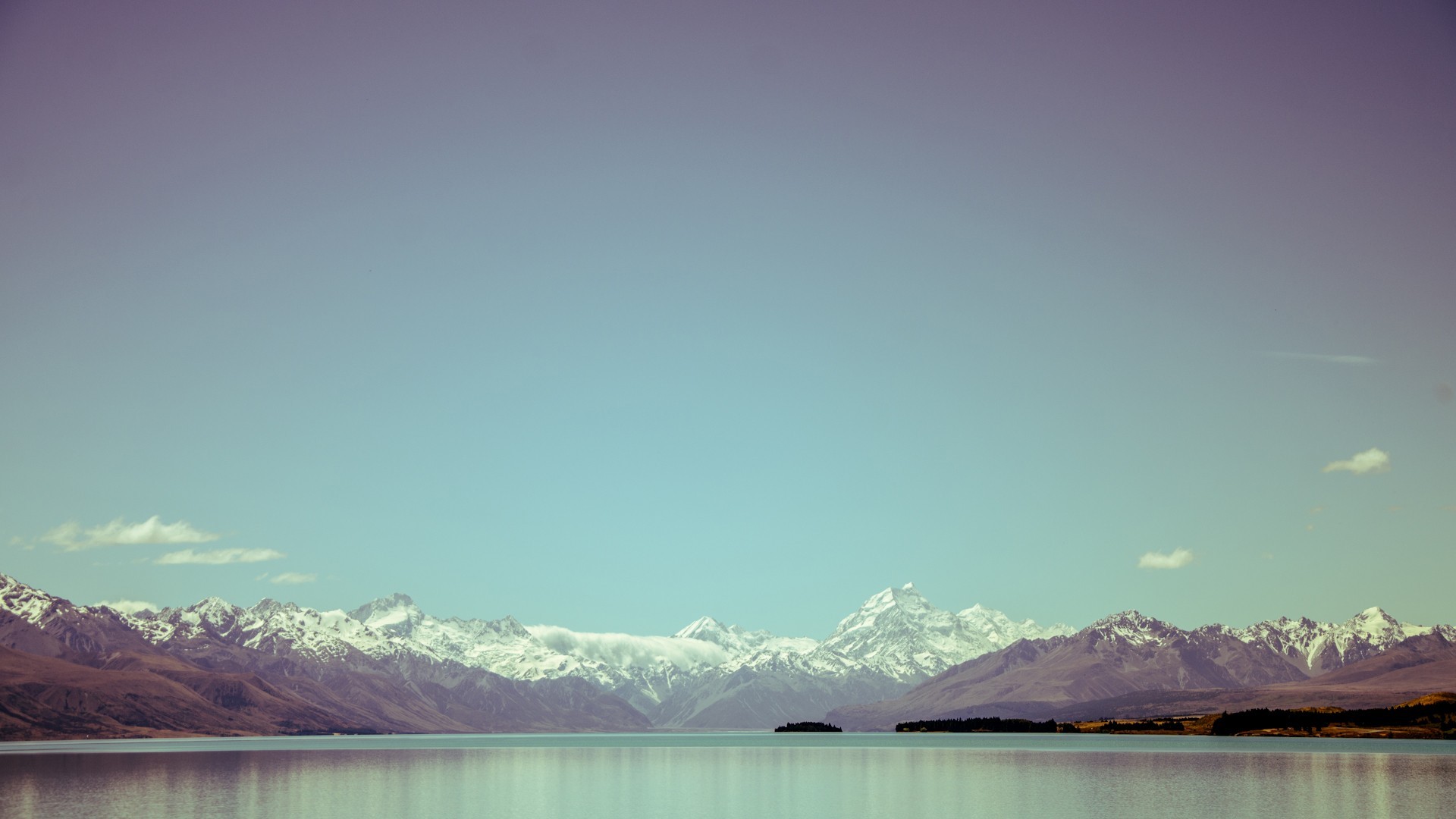 General 1920x1080 mountains lake snow water clear sky nature sky