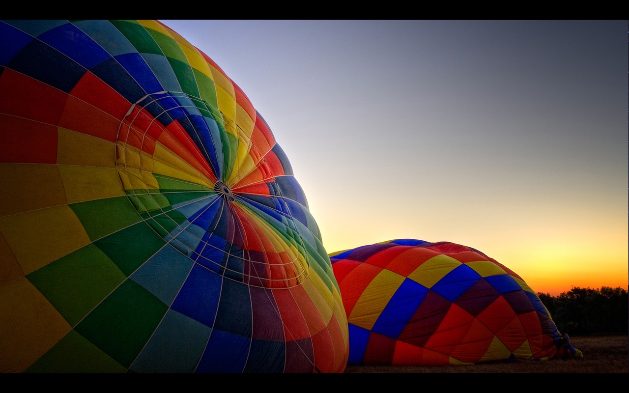 General 1280x800 hot air balloons colorful evening vehicle outdoors