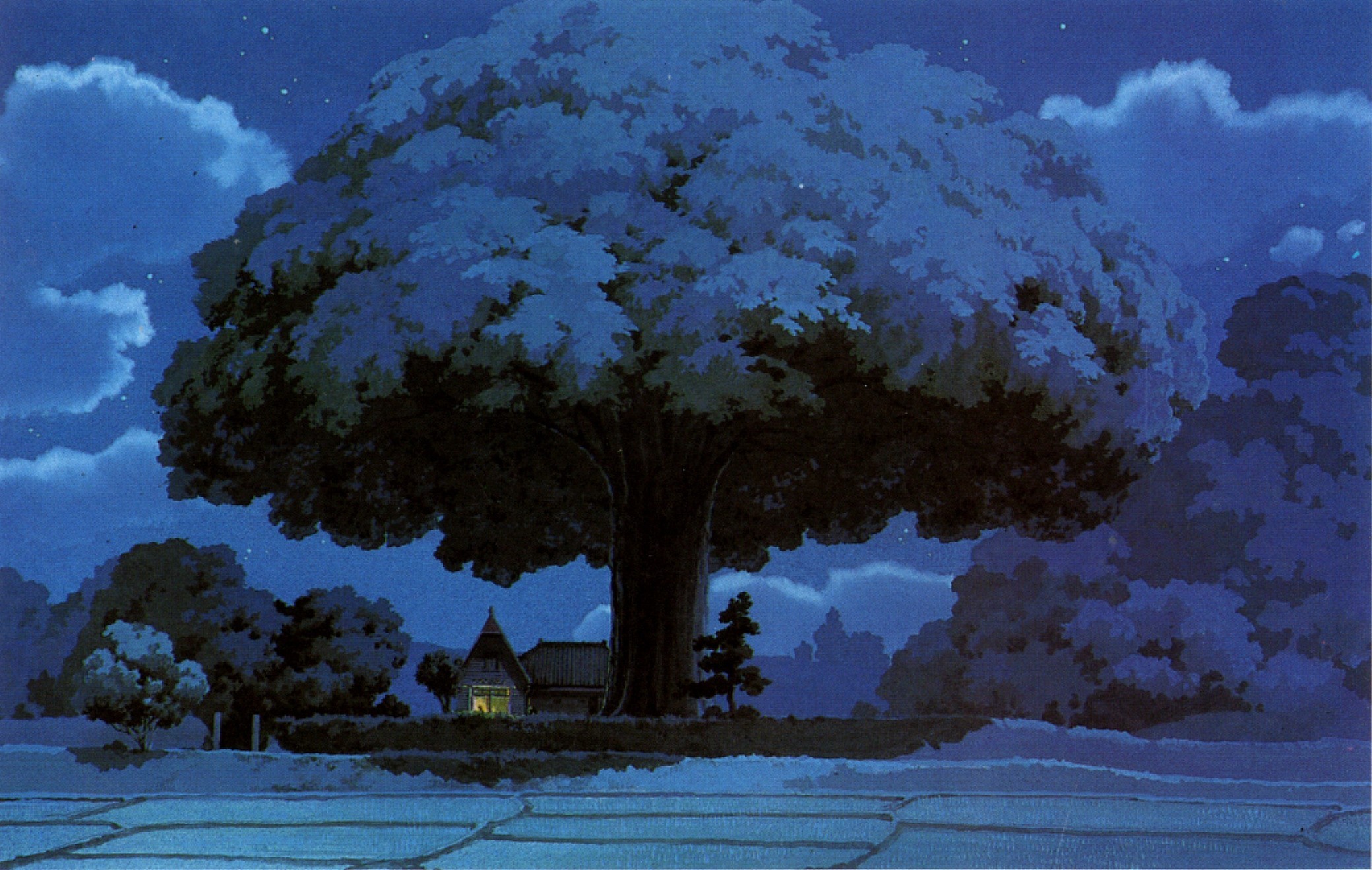General 2080x1319 fantasy art anime Studio Ghibli trees