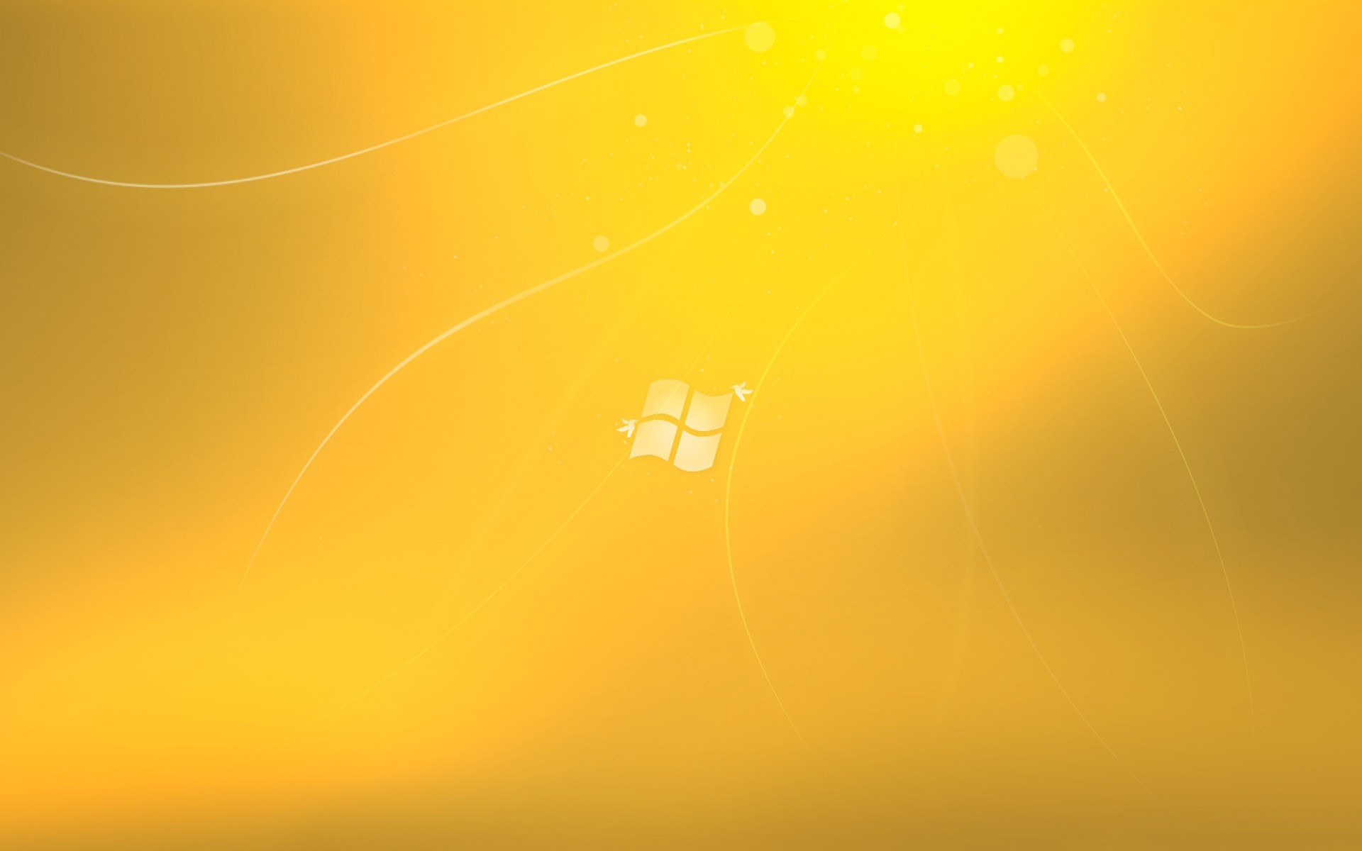 General 1920x1200 Microsoft Windows yellow background lines gradient yellow logo operating system minimalism