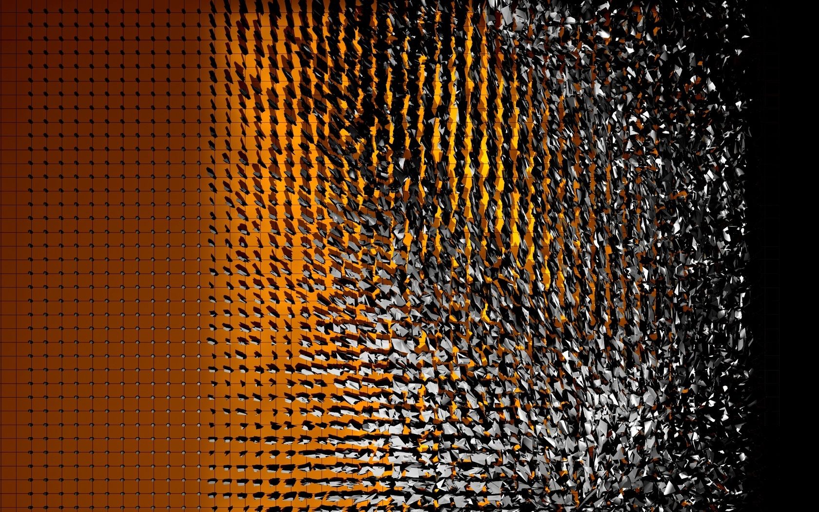 General 1680x1050 abstract lines digital art CGI texture yellow