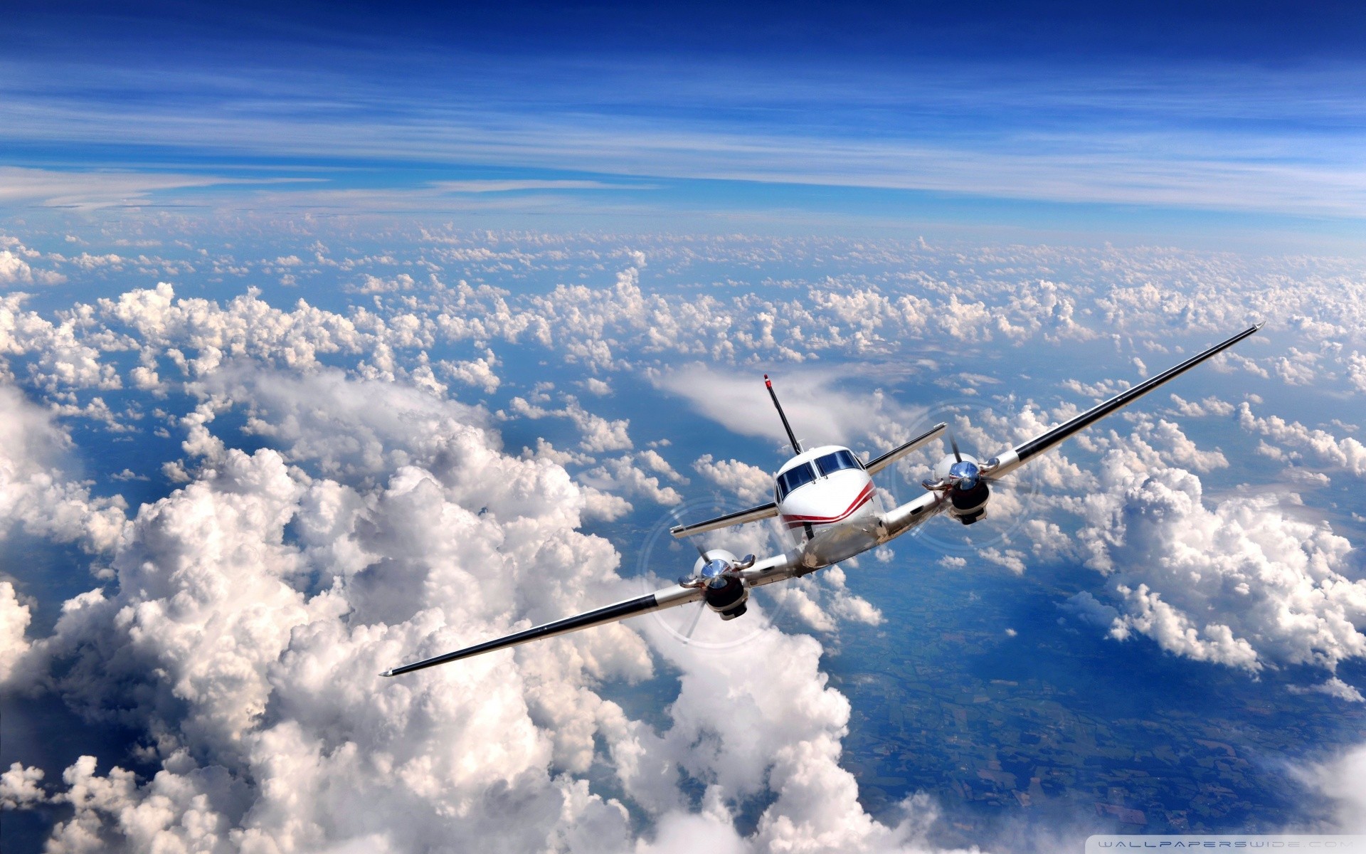 General 1920x1200 clouds airplane aircraft vehicle sky