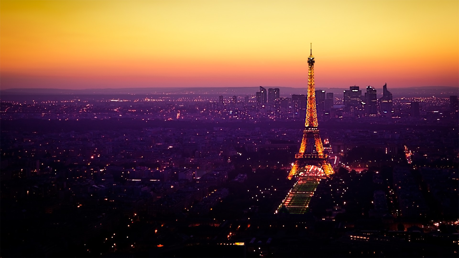 General 1920x1080 France Paris Eiffel Tower night cityscape landmark Europe