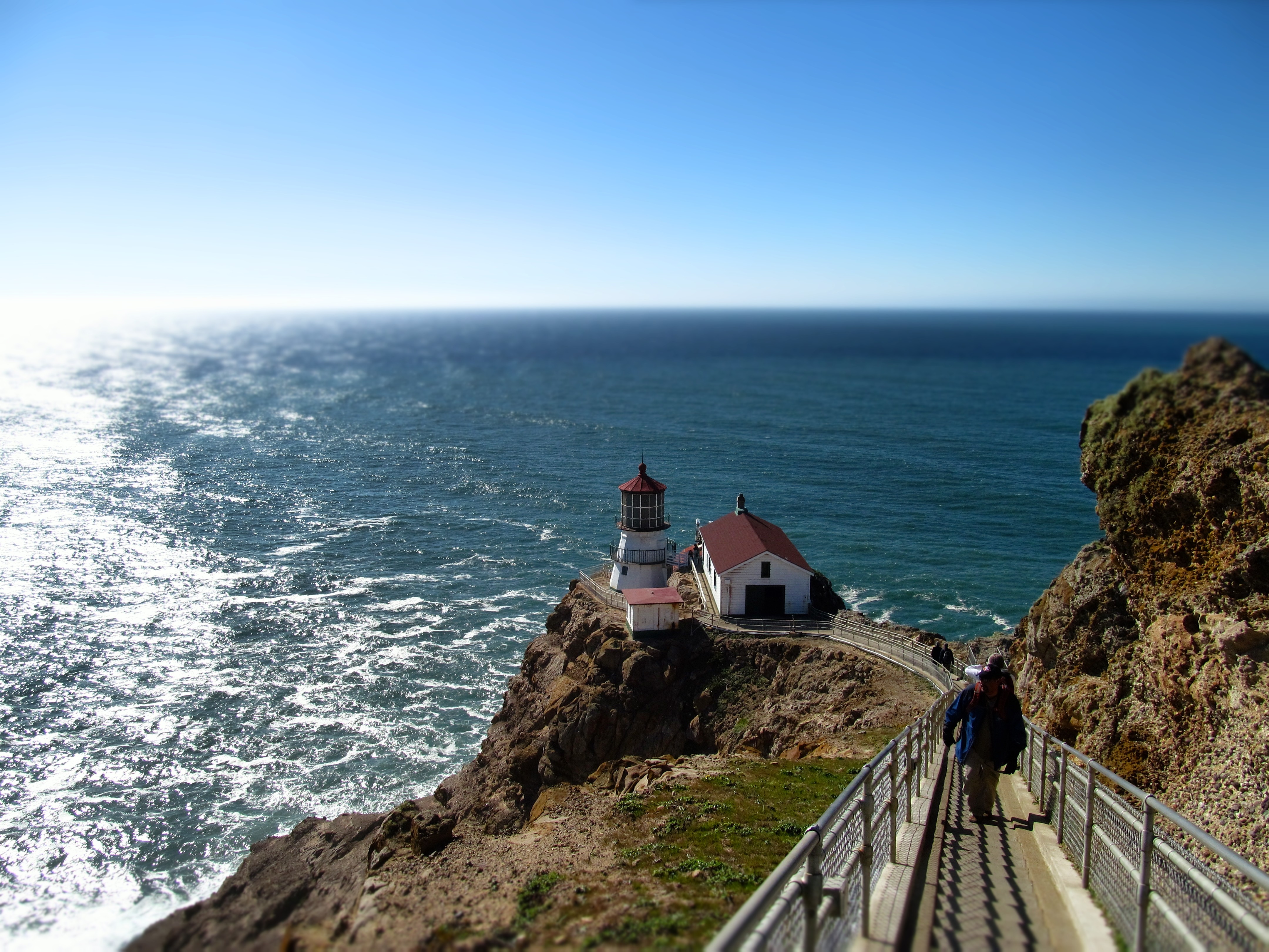 General 4320x3240 California Point Reyes  USA coast sky sea horizon lighthouse building path outdoors