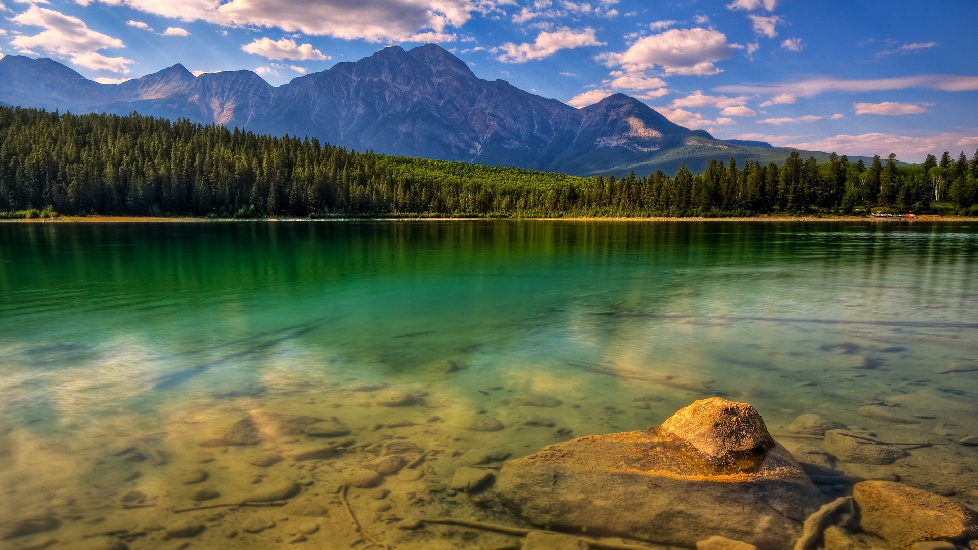 General 1920x1080 Canada clouds water mountains outdoors nature forest lake