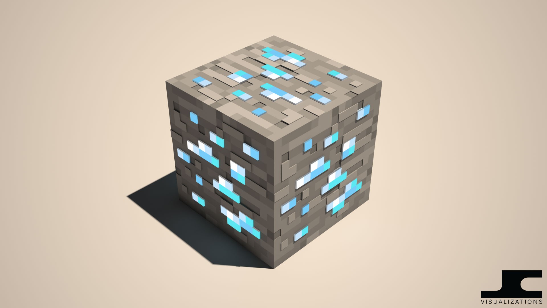 General 1920x1080 Minecraft cube video games CGI PC gaming 3D Blocks abstract 3D Abstract video game art