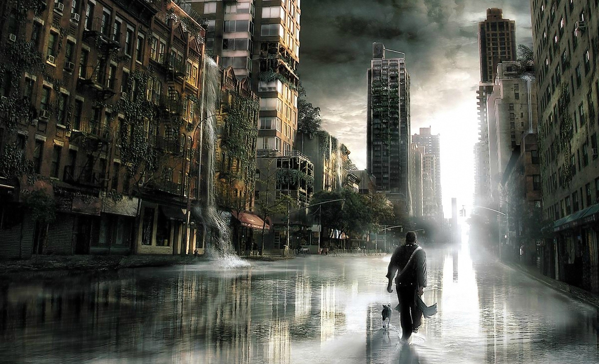 General 1920x1168 apocalyptic I Am Legend water movies science fiction ruins