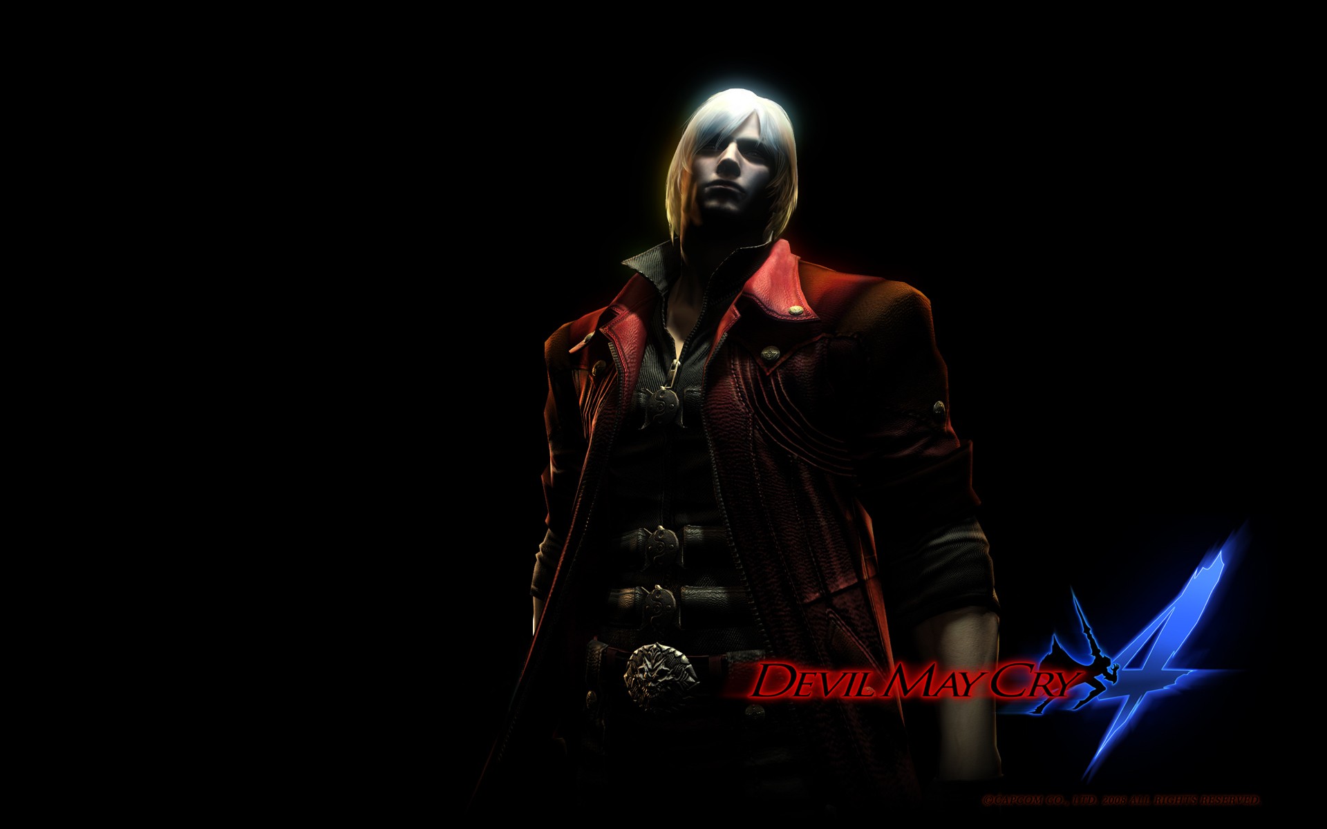 General 1920x1200 Devil May Cry 4 video games Dante (Devil May Cry) black background dark video game men video game characters simple background