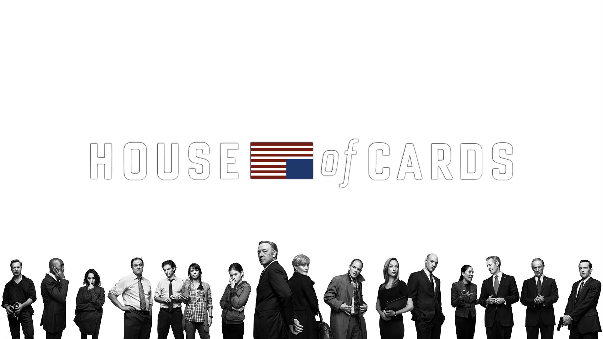 General 1920x1080 House of Cards Zoe Barnes Frank Underwood Claire Underwood Doug Stamper Kevin Spacey Robin Wright Kate Mara Netflix TV Series TV series white background flag selective coloring DeviantArt men women actor actress