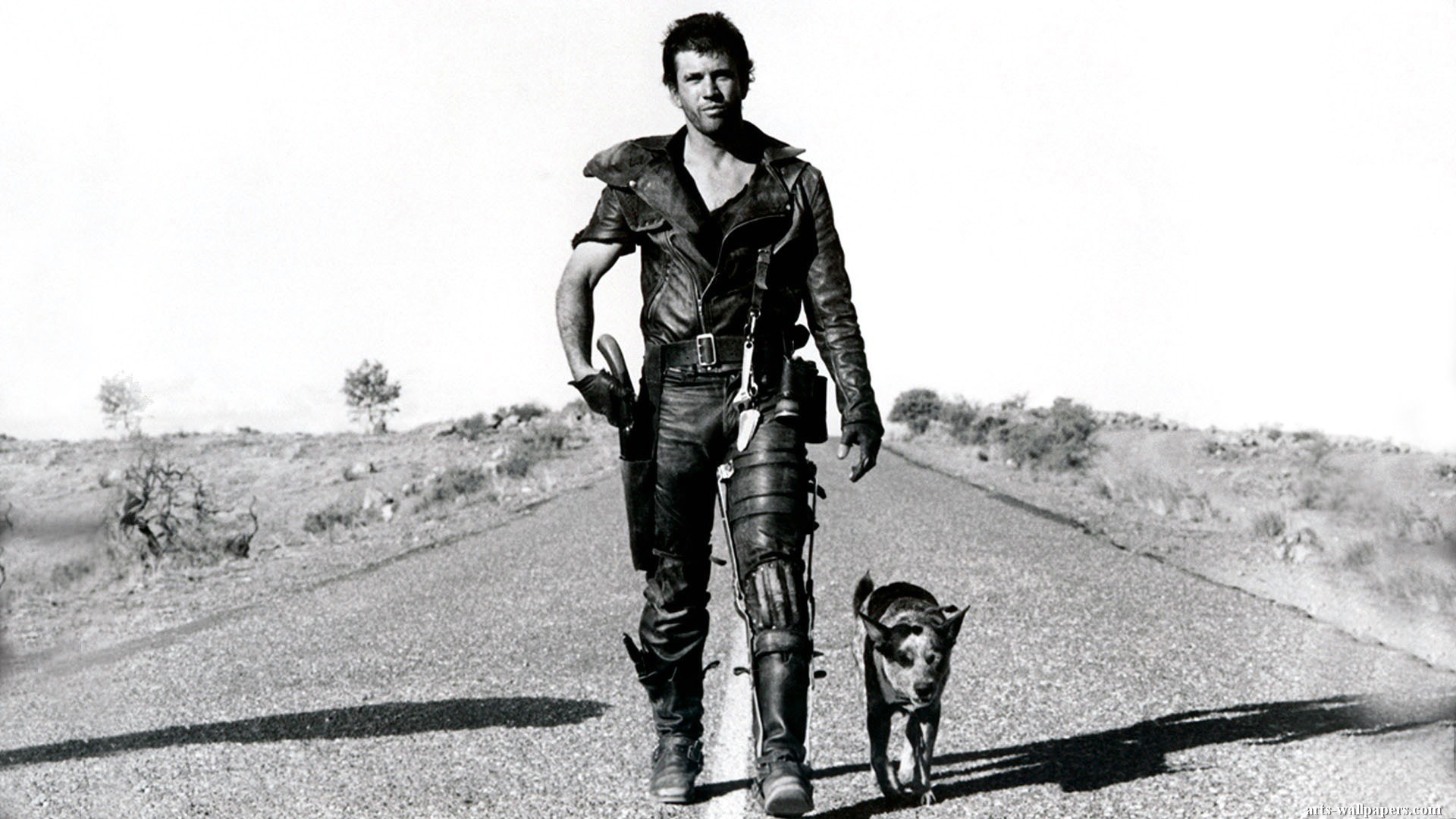 People 1920x1080 Mel Gibson dog monochrome men actor movies Australian