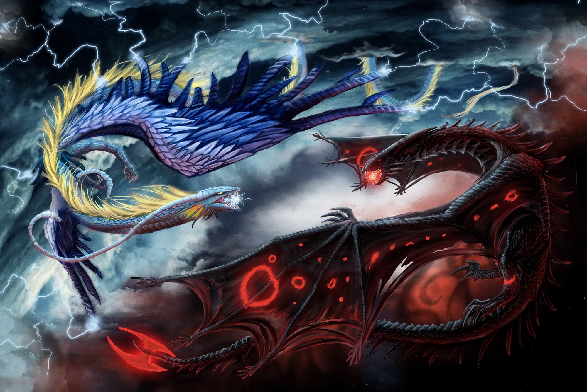 General 2000x1338 fantasy art dragon creature artwork