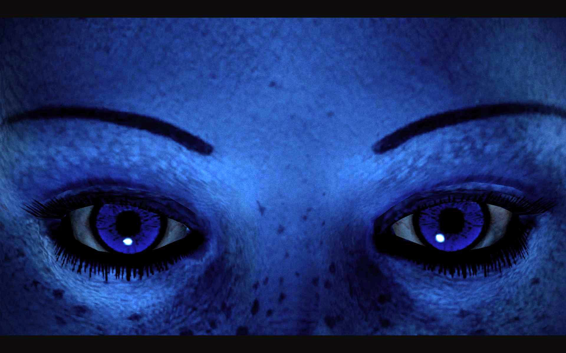 General 1920x1200 Liara T'Soni blue skin Mass Effect video games video game girls science fiction science fiction women eyes PC gaming