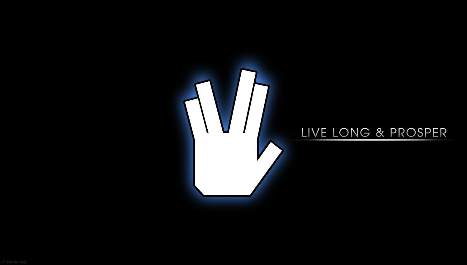 General 1500x850 Star Trek Live Long And Prosper minimalism science fiction hand gesture simple background hands typography TV series movies