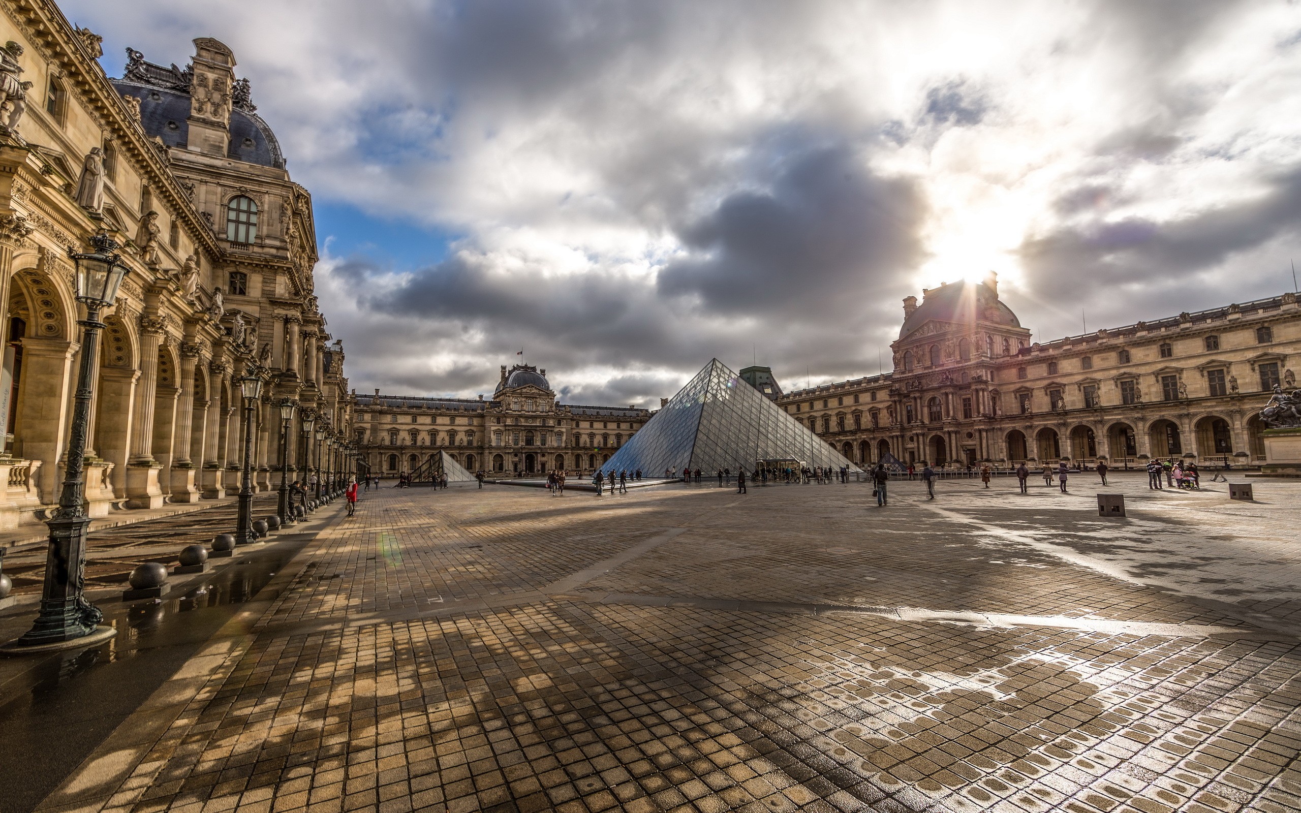 General 2560x1600 cityscape HDR building Louvre Paris France Musée du Louvre-Lens