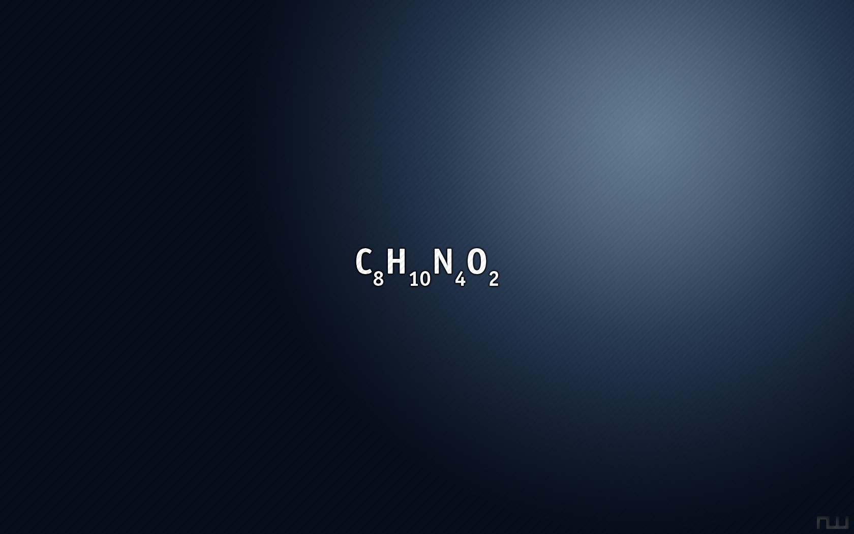 General 1680x1050 minimalism chemistry caffeine science digital art typography numbers gradient simple background