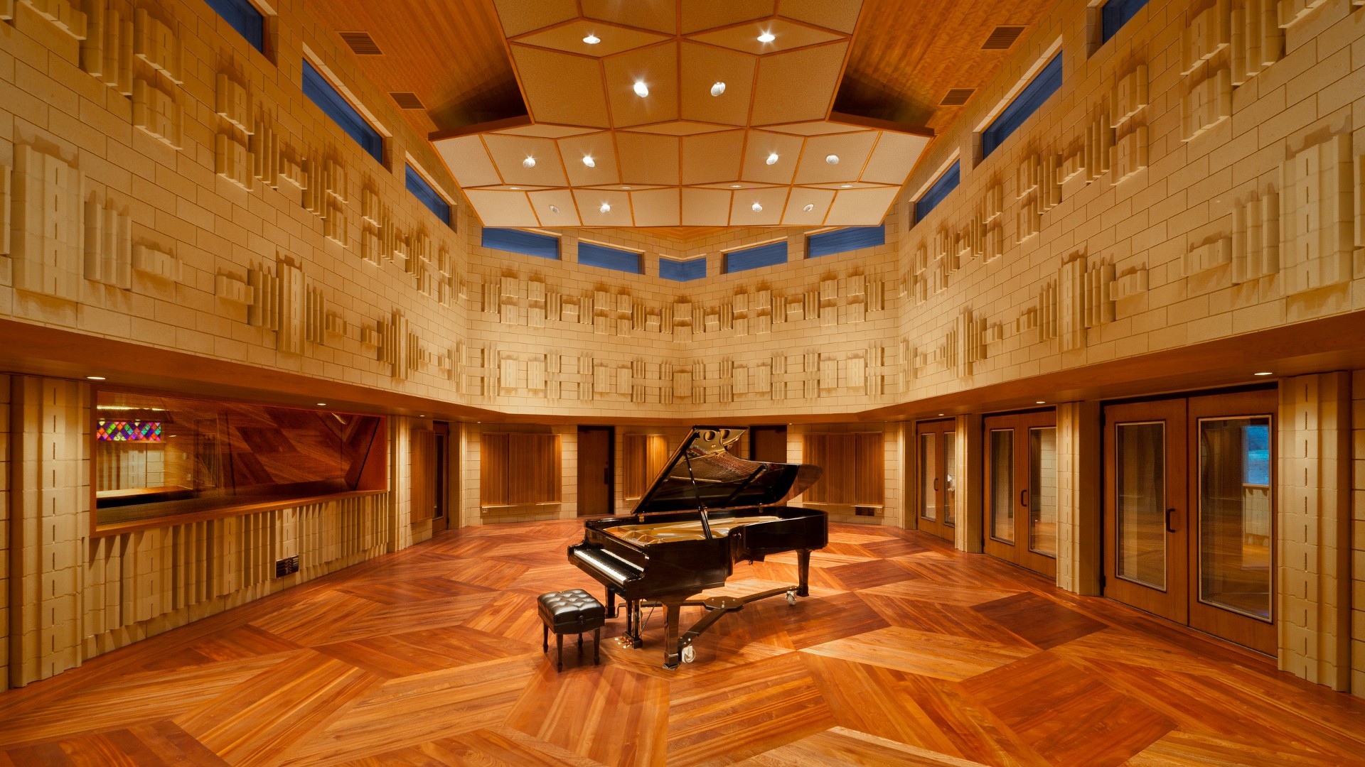 General 1920x1080 piano studio wooden surface interior musical instrument indoors