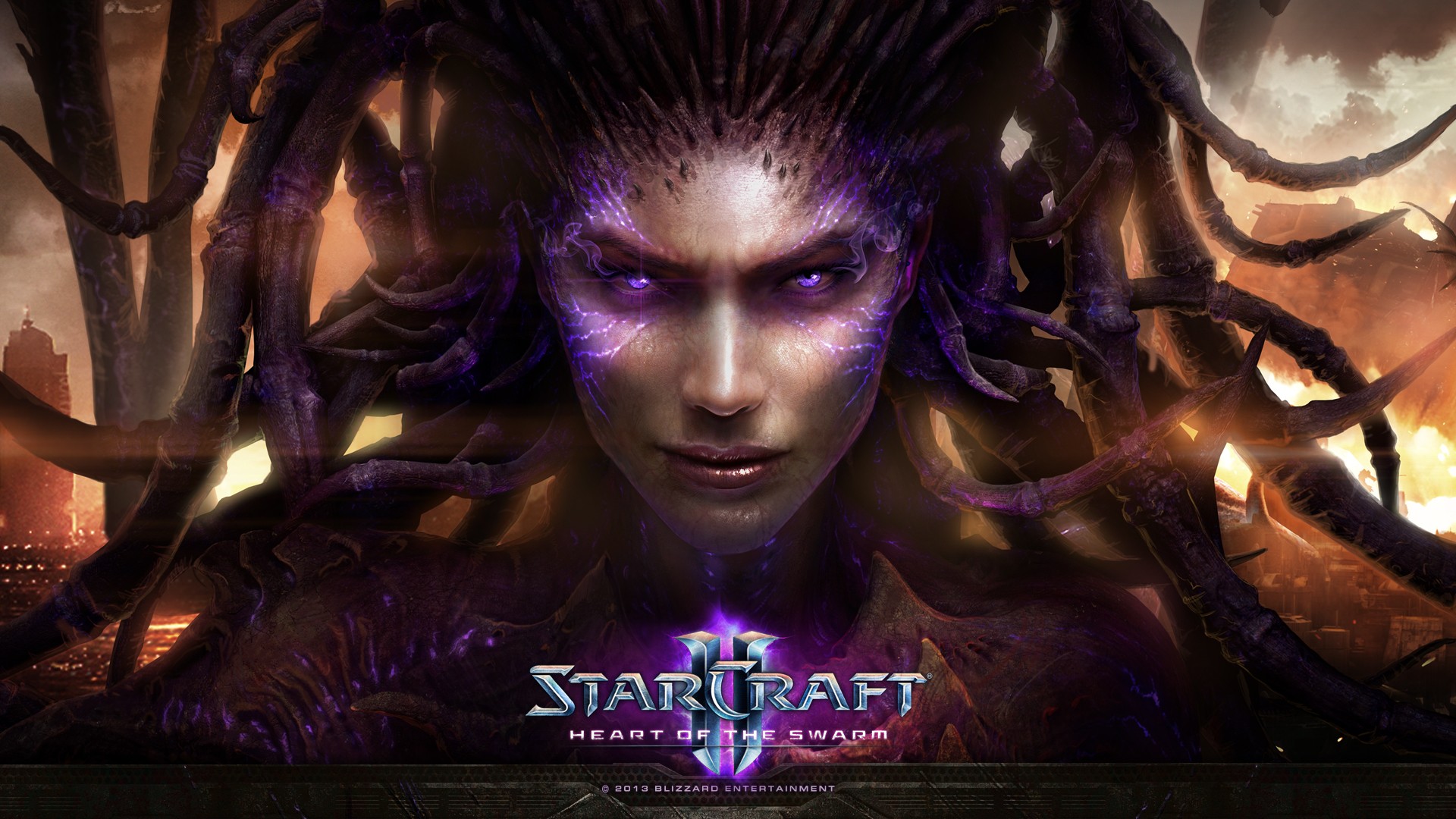 General 1920x1080 Starcraft II Sarah Kerrigan StarCraft II : Heart Of The Swarm PC gaming Blizzard Entertainment video game girls creature video game characters 2013 (Year)