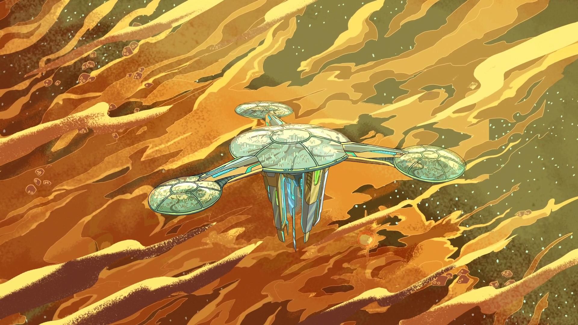 General 1920x1080 Rick and Morty cartoon space station TV series