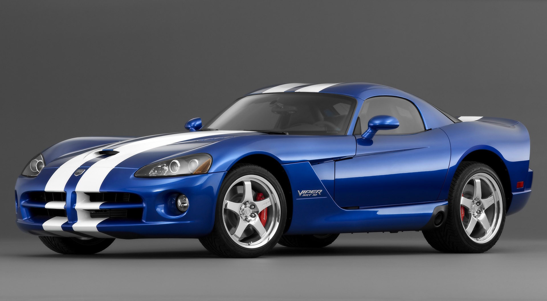 General 1920x1058 car blue cars Dodge Viper Dodge vehicle gray background simple background American cars racing stripes