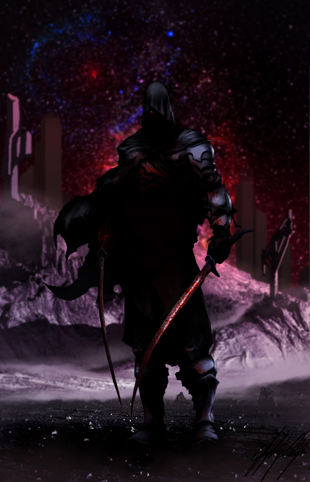 General 1024x1593 Skyrace dark fantasy art DeviantArt blood sword weapon