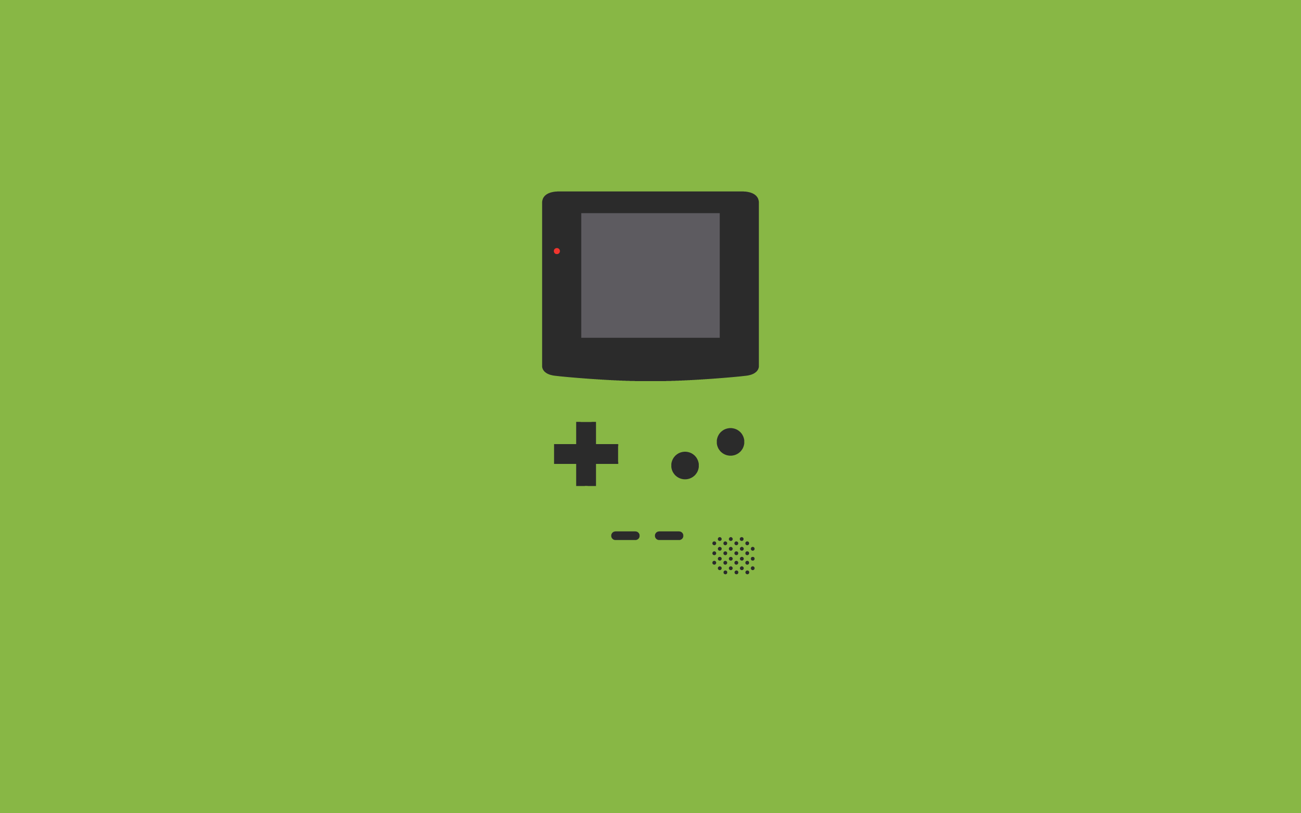 General 2560x1600 minimalism GameBoy Color video games video game art green background simple background green